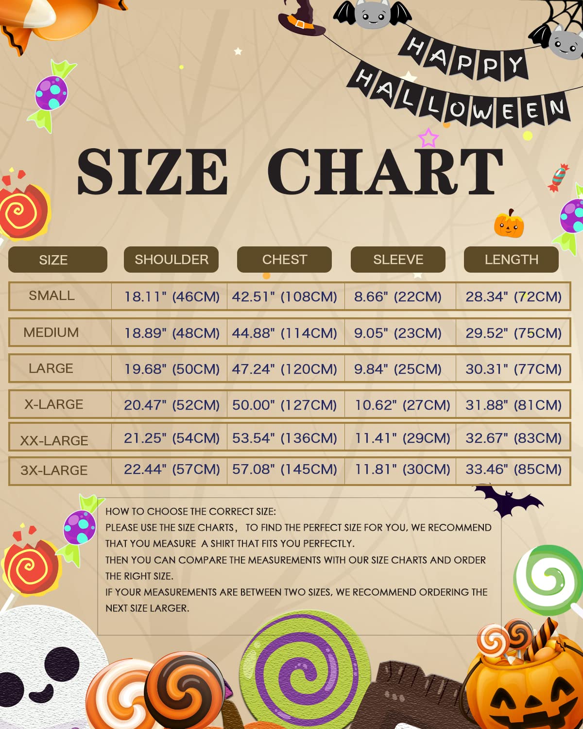 TUNEVUSE Men's Halloween Pumpkin Print Short Sleeve Button Down Shirt - Casual Party Dress Shirt for Halloween Costumes, Cosplay & Themed Events