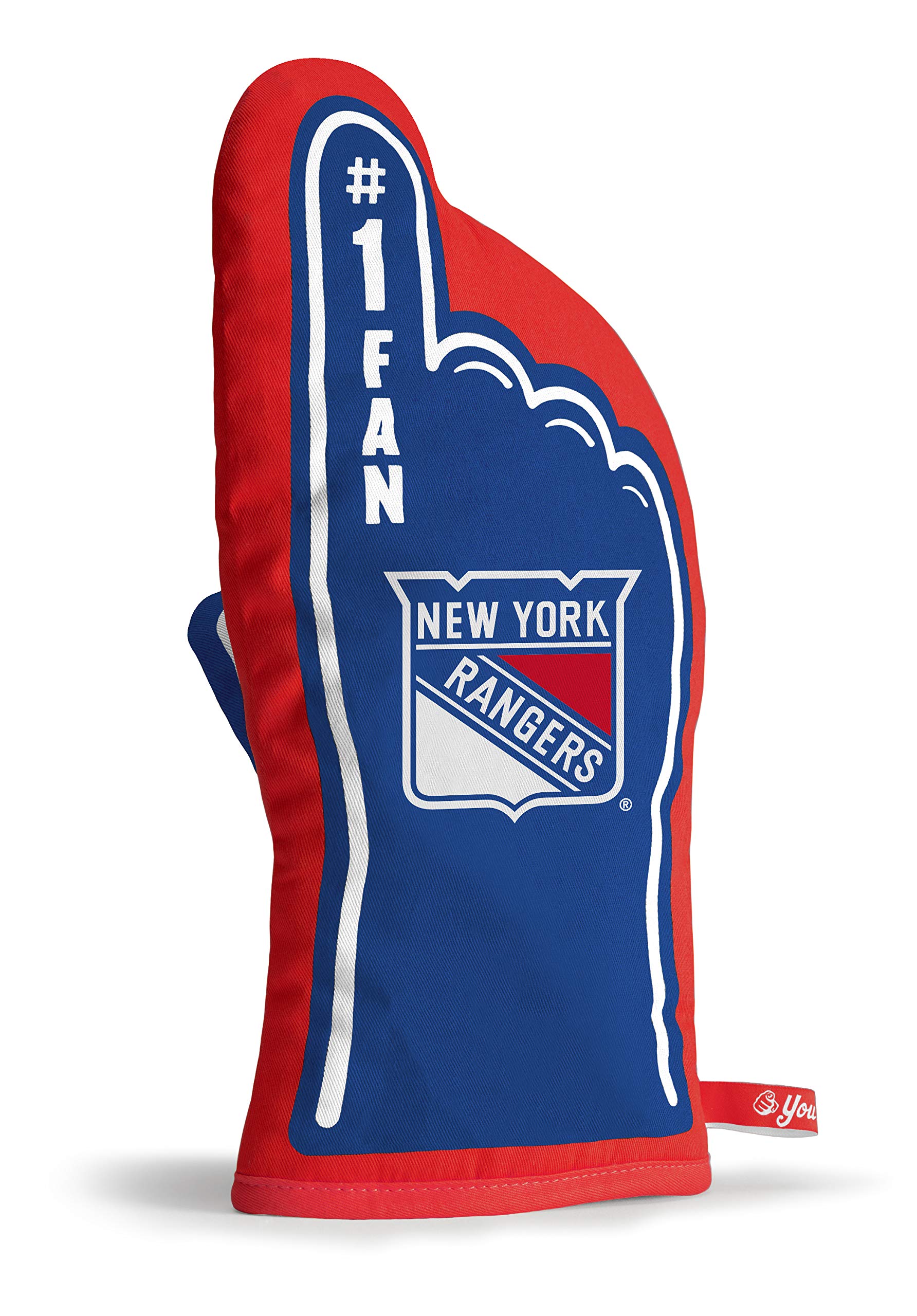 YouTheFan NHL #1 Heat Resistant Oven Mitt - Best Hockey Themed Kitchen Glove for Baking, Grilling & Cooking - Perfect Gift for NHL Fans & Home Chefs