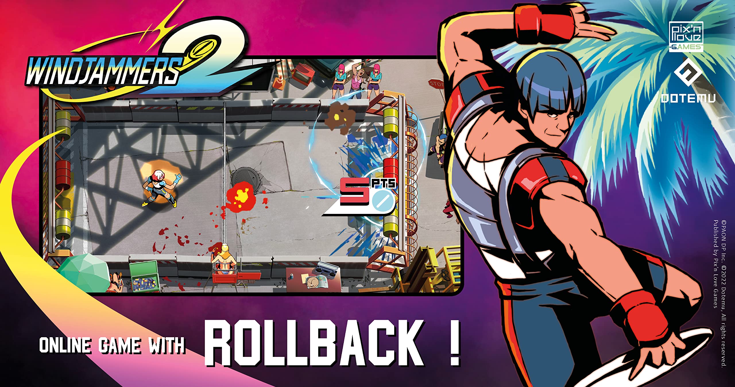 Windjammers 2 for PS4 - Competitive Arcade Sports Game | Perfect for Multiplayer Parties & Retro Gaming Fans