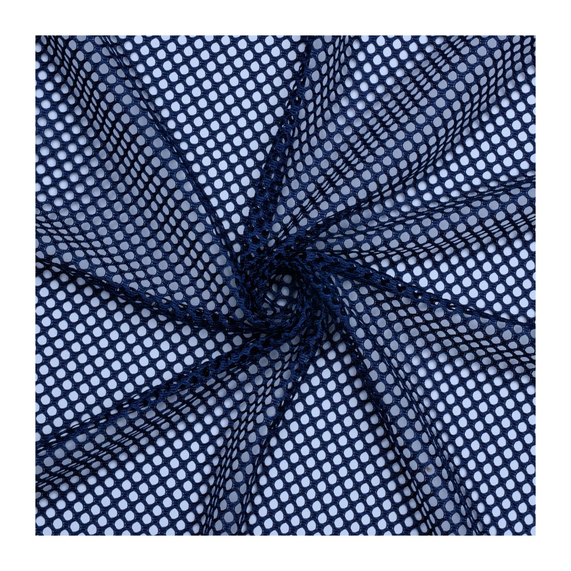 Pico Textiles 5 Yards Navy Polyester King Mesh Jersey Fabric - 60