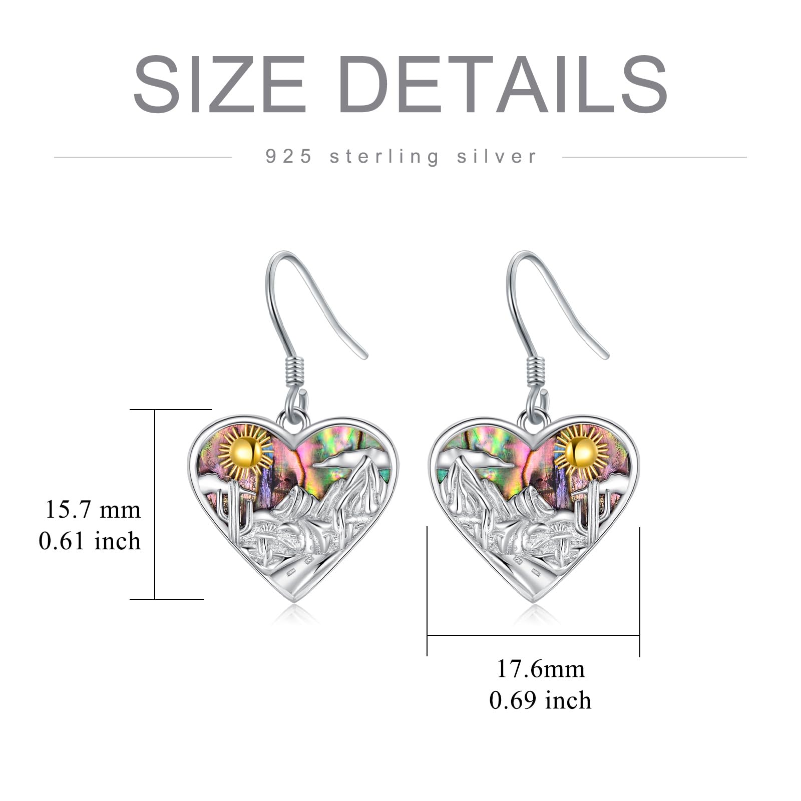 925 Sterling Silver Dangle Earrings for Women - Hypoallergenic Jewelry Gift Set for Girls, Teens, Daughter, Sister & Friends - Perfect Birthday, Anniversary & Special Occasion Gifts - Elegant Everyday Wear & Party Accessories