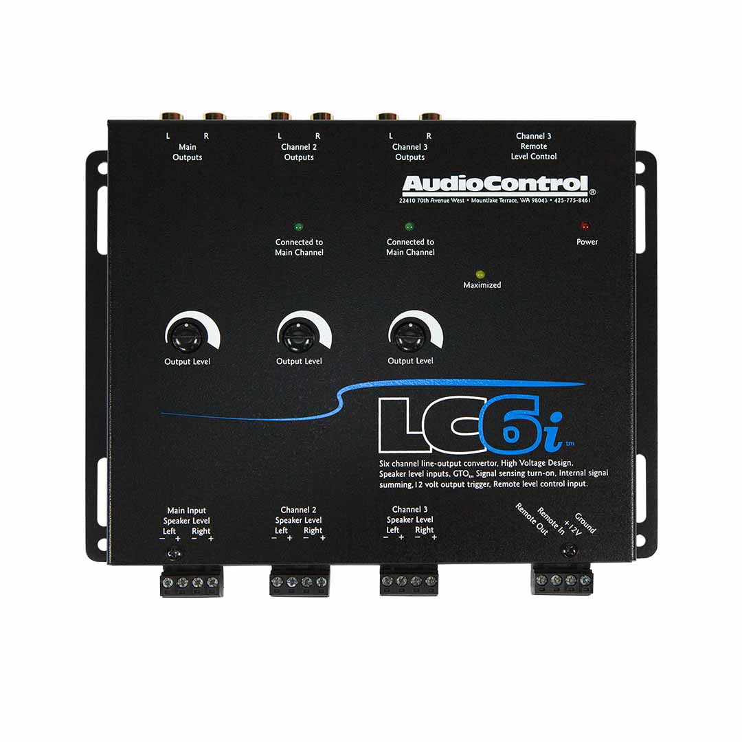 AudioControl LC6i 6-Channel Line Output Converter with Internal Summing - Premium Car Audio System Integration for Amplifiers & Subwoofers
