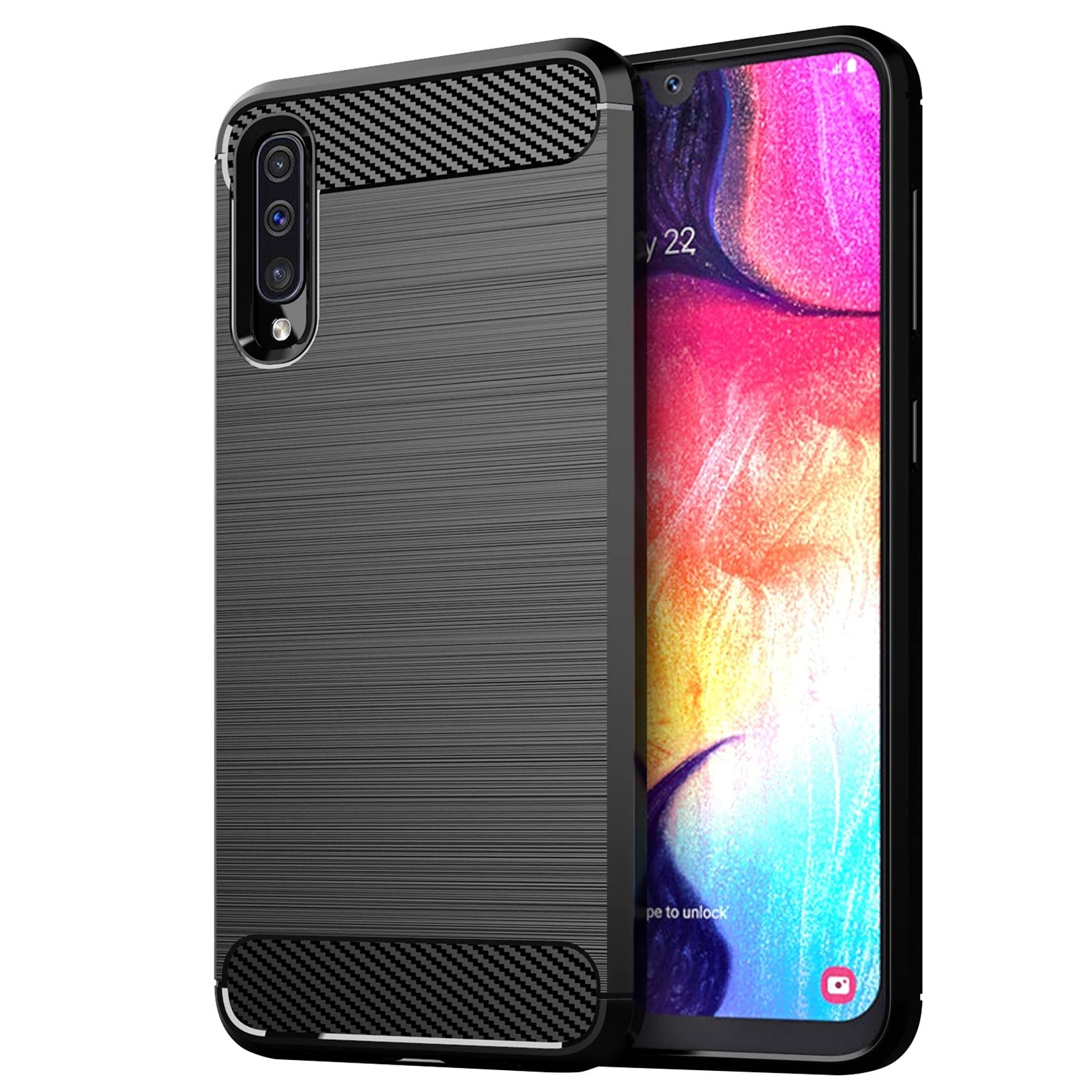Premium Brushed Texture Phone Case for Samsung Galaxy A50 & S22 Ultra - Durable 6.4 Inch Protective Cover | Perfect for Everyday Use, Work & Travel
