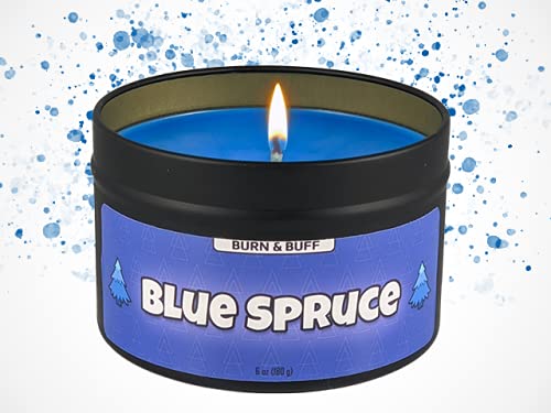 Blue Spruce Handmade Soy Wax Candle for Gamers - 3oz Aromatherapy Gift for Esports, Streaming & Relaxation - Perfect for Gaming Rooms & Home Decor