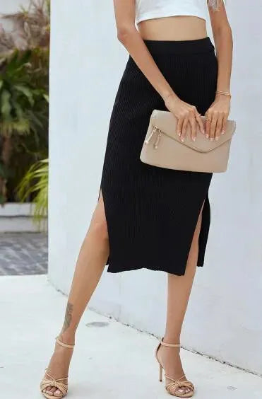 Women's Sheath Midi Skirt - Elegant Pencil Skirt for Office, Work & Formal Occasions - Perfect for Business Attire, Cocktail Parties & Professional Events