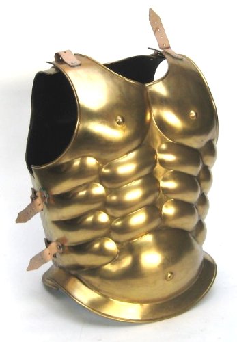 Steampunk Armor Breastplate for Men - Adjustable One Size Fits Most - Golden Bronze Costume Accessory - Perfect for Cosplay, Renaissance Fairs & Halloween Costumes