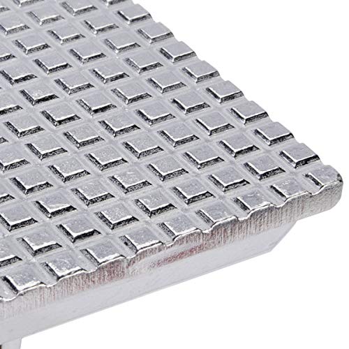 Premium 6-Piece Aluminum Steak Weight Set - Commercial Grade Burger Press for Hamburgers, Panini & BBQ - Medium Size 8