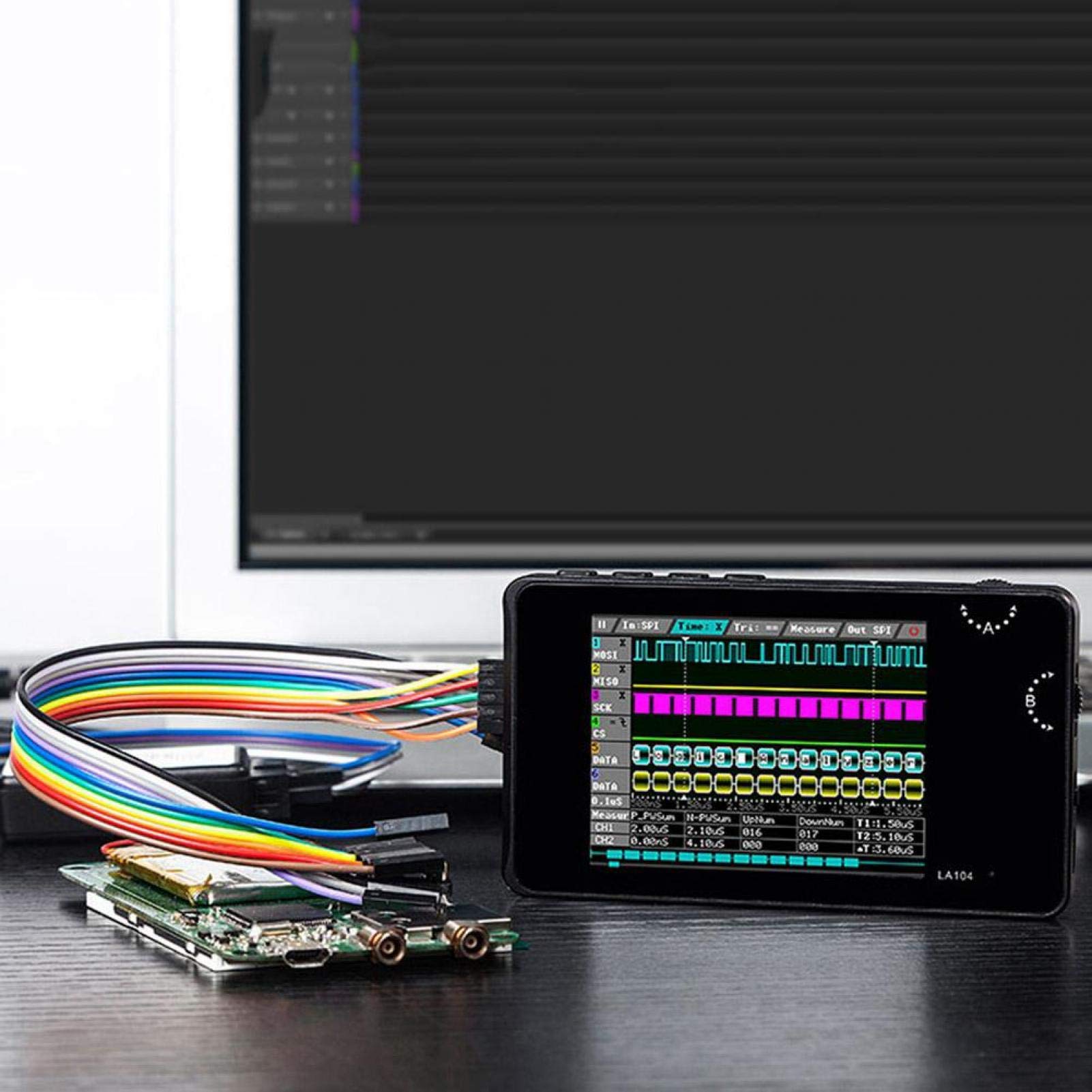 4 Channel Portable Logic Analyzer for Automotive, Electronics, Communications & Computers - Ideal for Debugging, Testing & Power Analysis