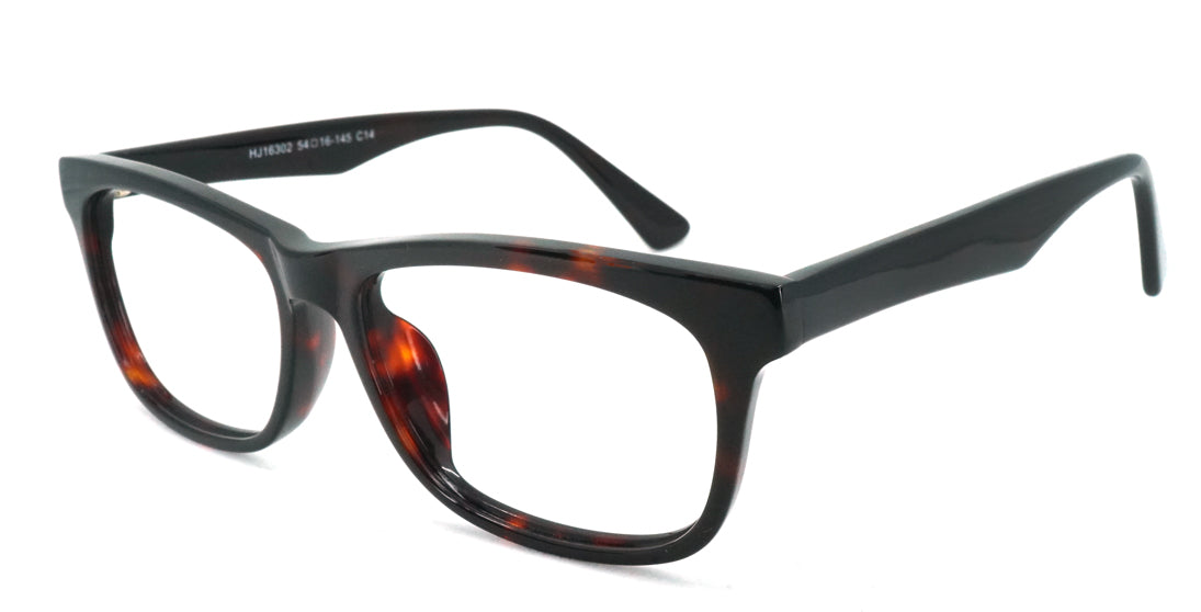 Stylish Plastic Eyeglasses HJ16302 - Trendy Lightweight Frames for Men & Women - Perfect for Reading, Work, and Daily Use