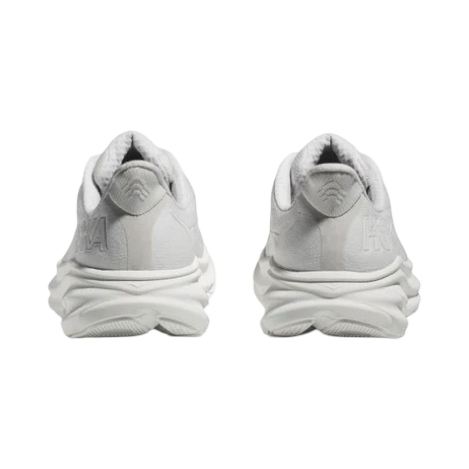 Hoka Clifton 9 Wide Men's Running Shoes in White - Lightweight Cushioned Sneakers for Road Running, Jogging & Gym Workouts