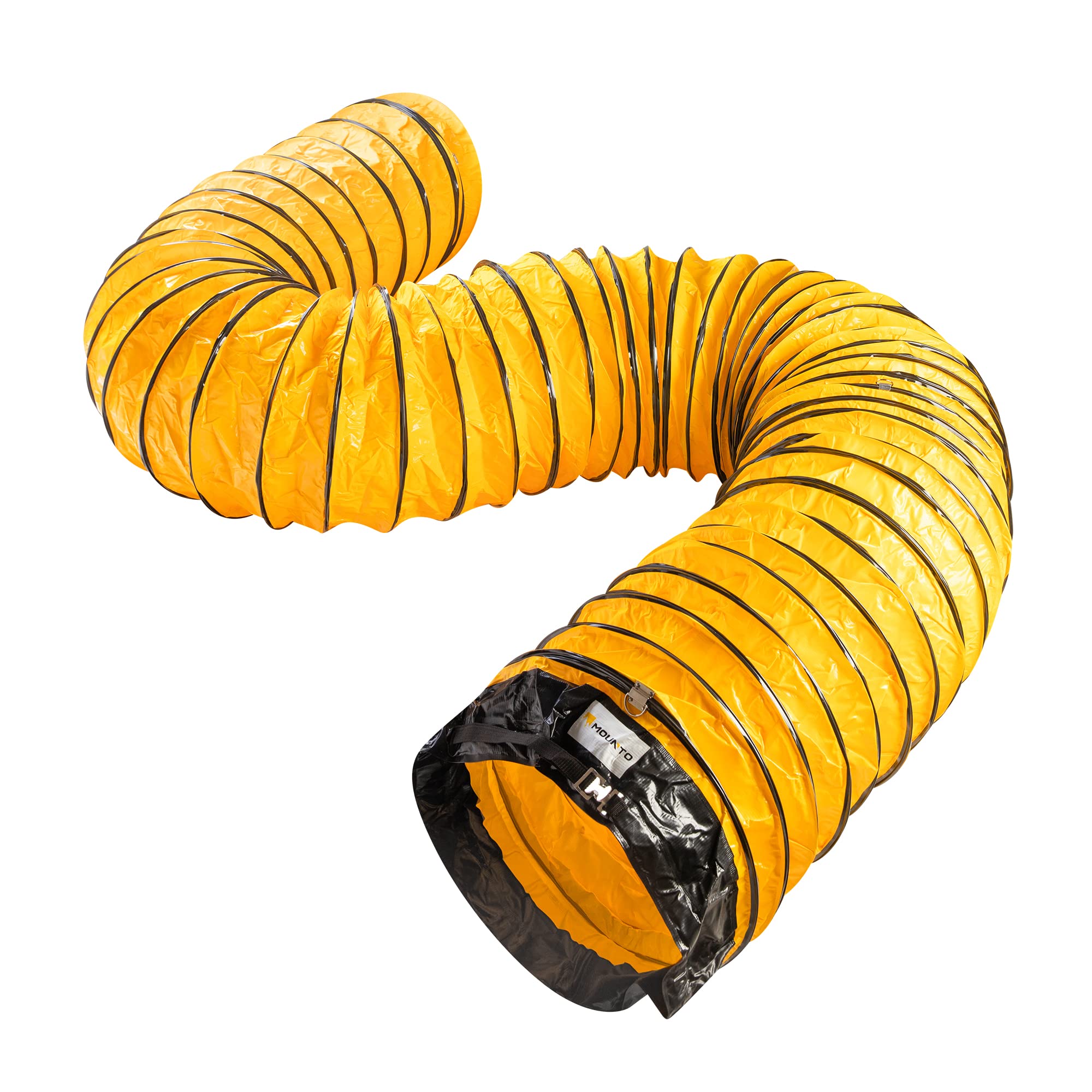 25FT PVC Flexible Duct Hose for Exhaust Fan - 16 Inch Diameter, Heavy Duty Ventilation Pipe for Dryer, HVAC, Grow Tent & Home Ventilation System