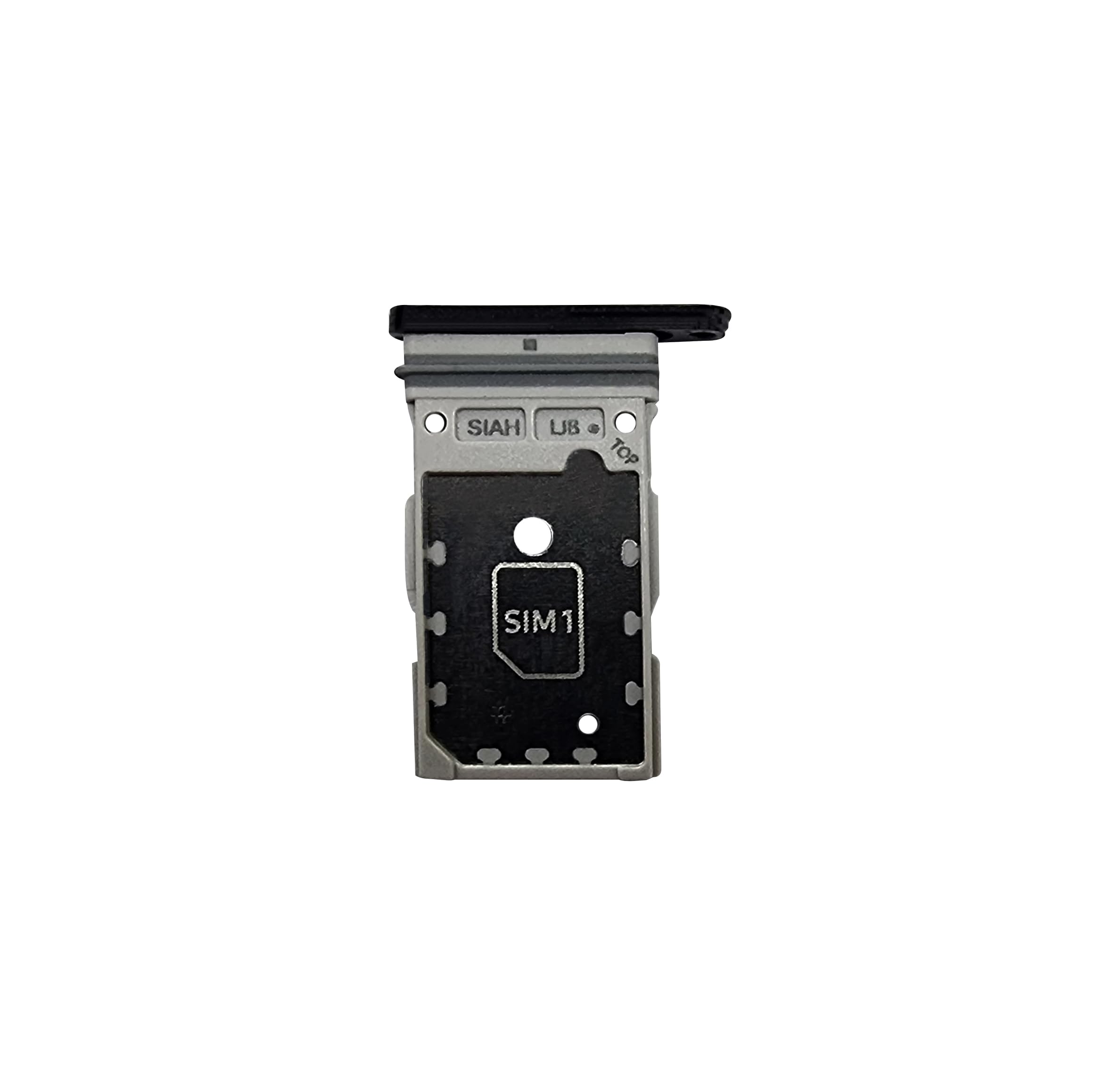 Dual SIM Tray & Micro SD Card Slot Holder with Waterproof Rubber Gasket for Samsung Galaxy S23 Ultra 5G (Phantom Black) - Replacement Part for Mobile Phone Repair | Perfect for Travel, Business & Water-Resistant Protection