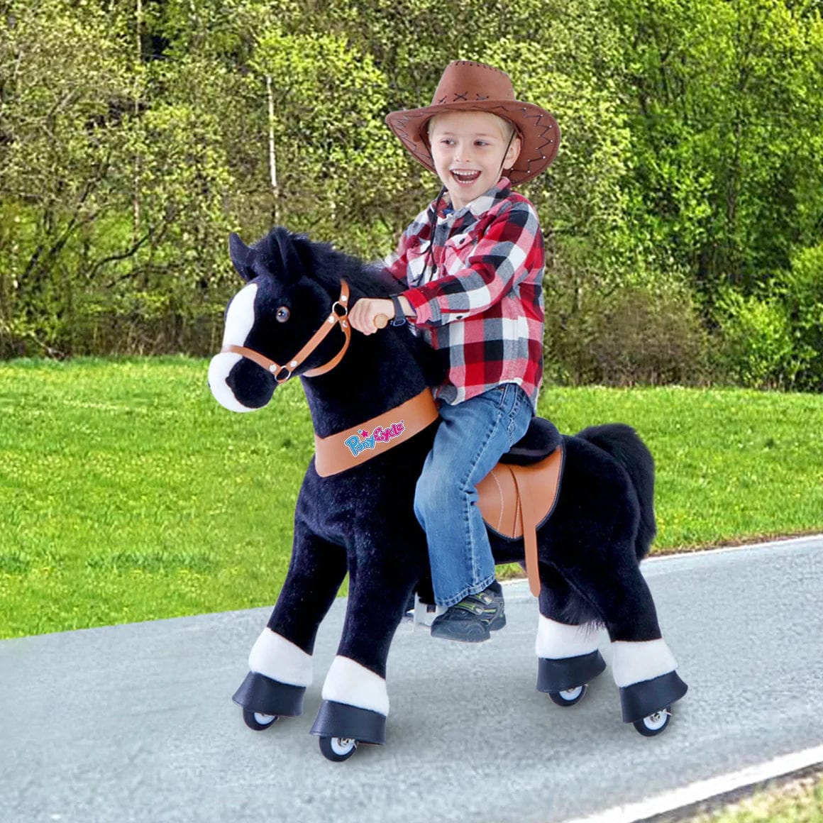 Ponycycle Ride On Toy for Kids Ages 3-5 | Interactive Rocking Horse with Wheels | Perfect for Indoor & Outdoor Play, Birthday Gifts, and Preschool Learning Activities