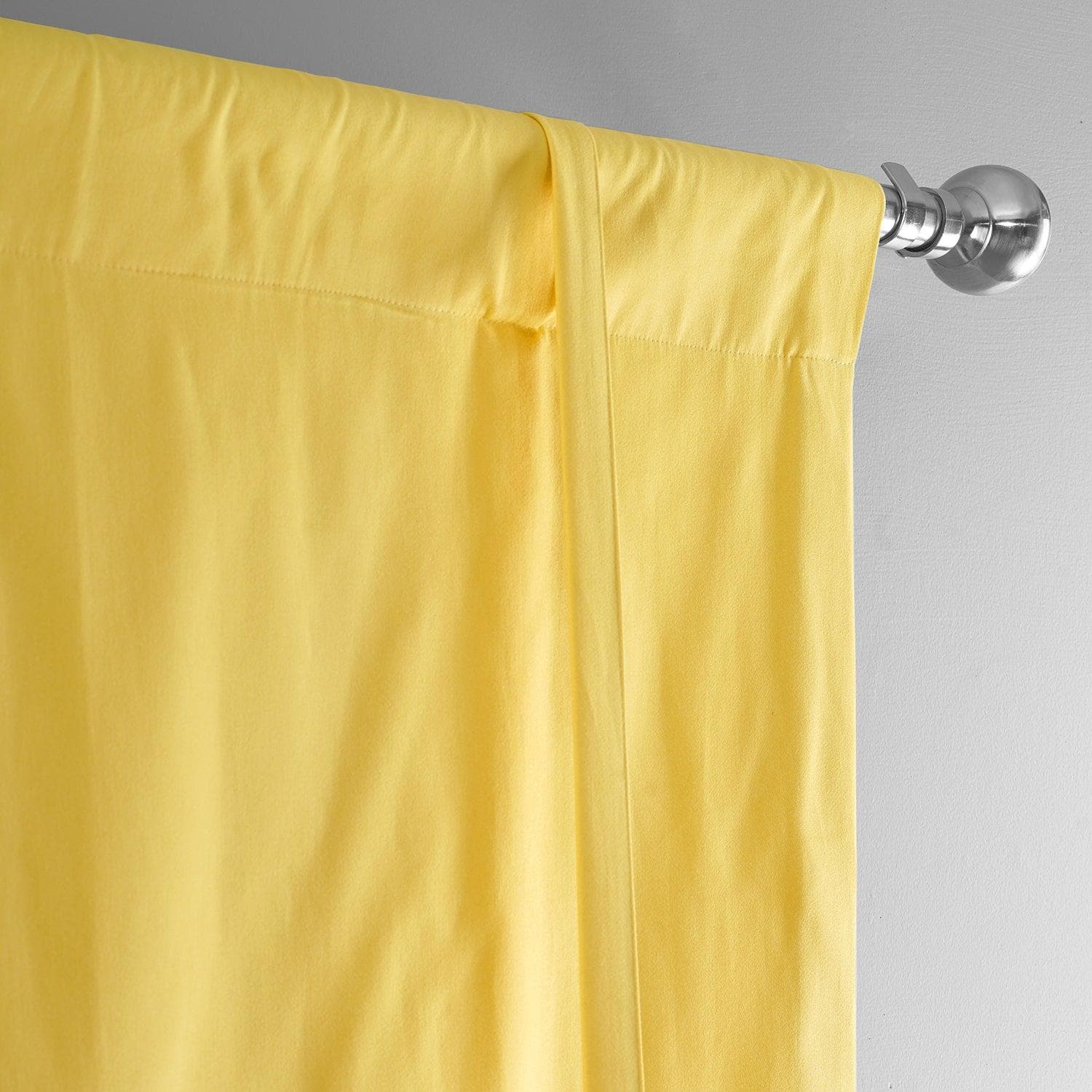 Mustard Yellow Blackout Window Shade - 100% Cotton Solid Tie-Up Curtain for Bedroom & Living Room - Light Blocking & Privacy for Better Sleep & Relaxation