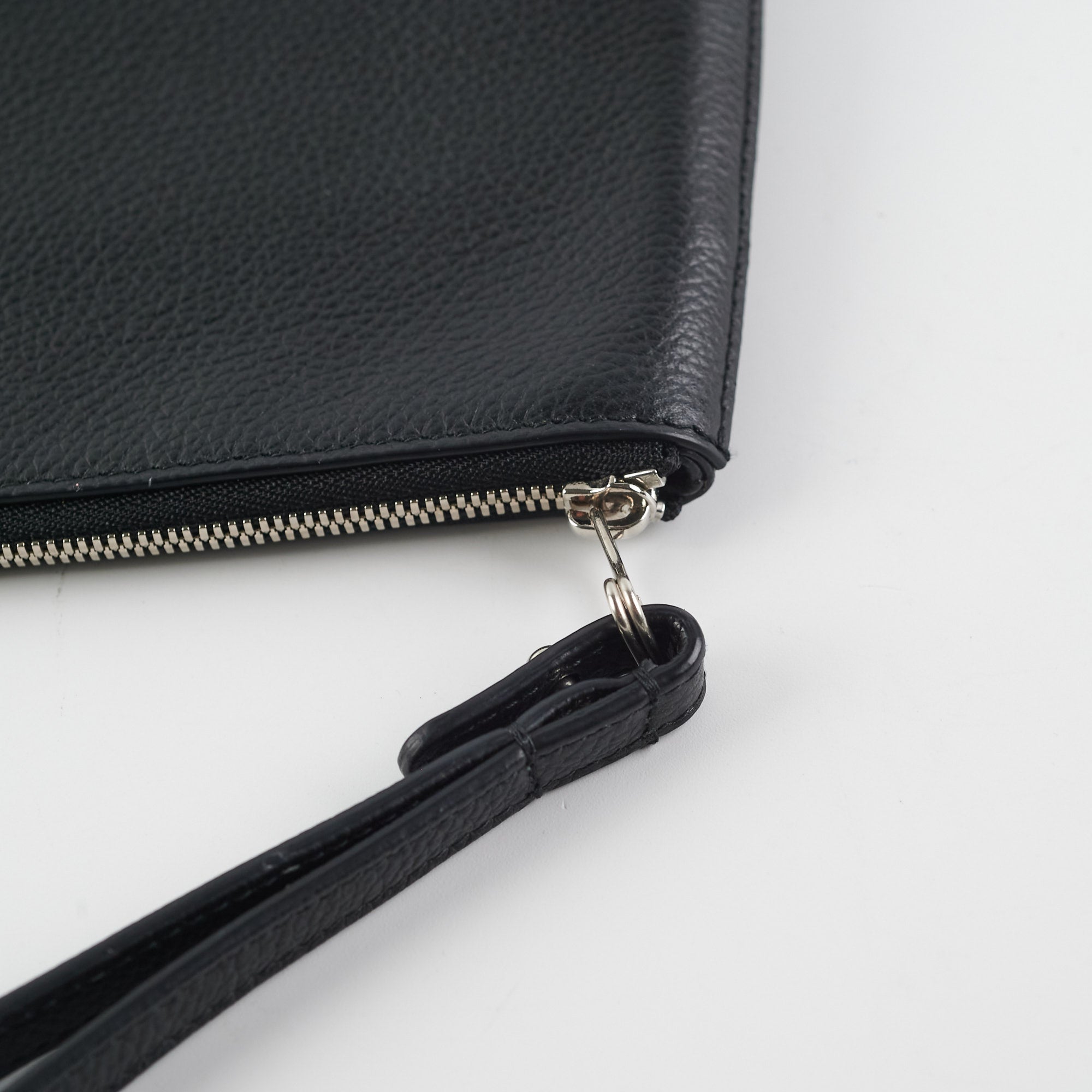 Balenciaga Black Leather Pouch Bag for Women - Stylish Crossbody Clutch for Parties, Travel & Everyday Use