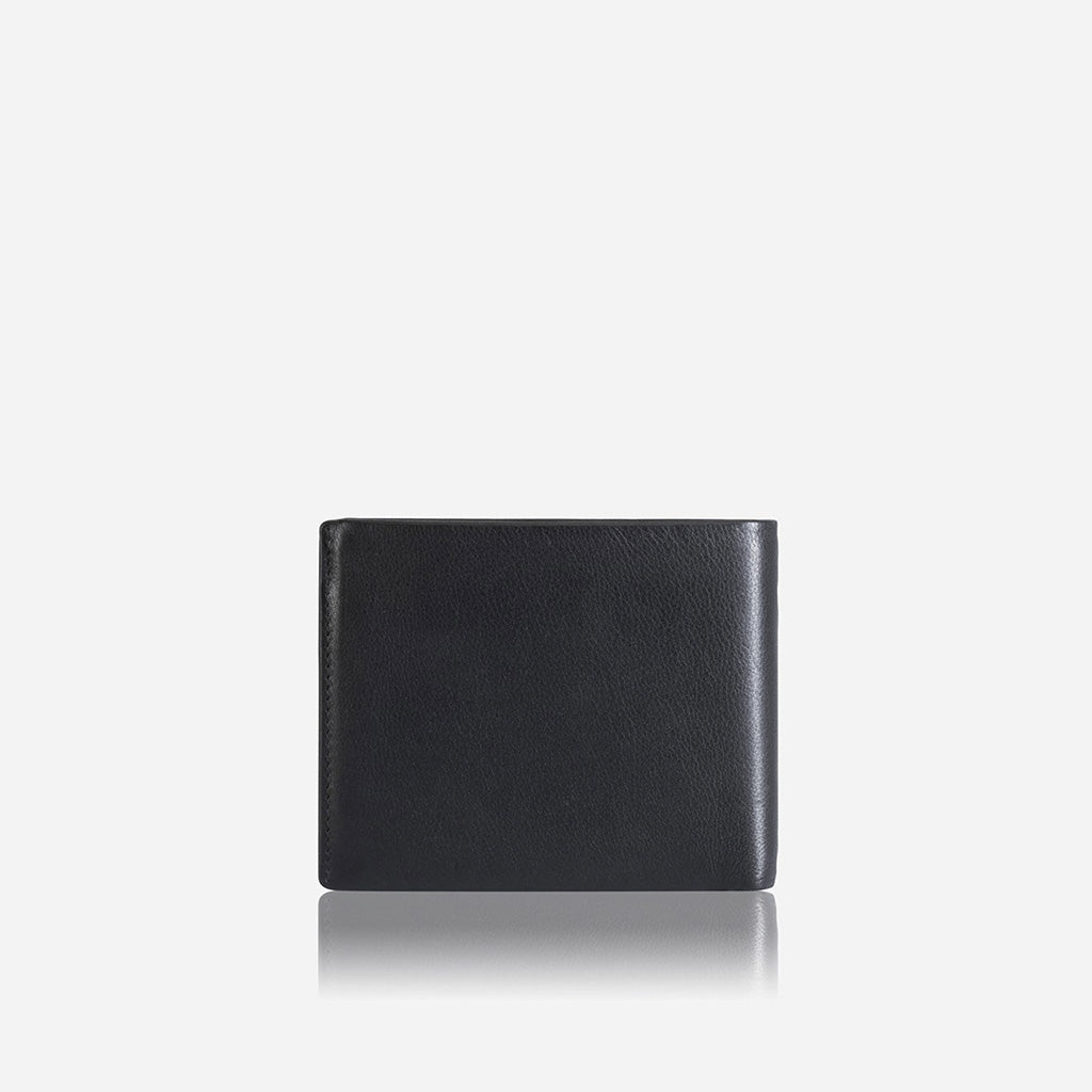 Premium Jekyll & Hide Monaco Large Bifold Wallet with Coin Pocket - Genuine Leather RFID Blocking - Black Men's Wallet for Everyday Use & Travel