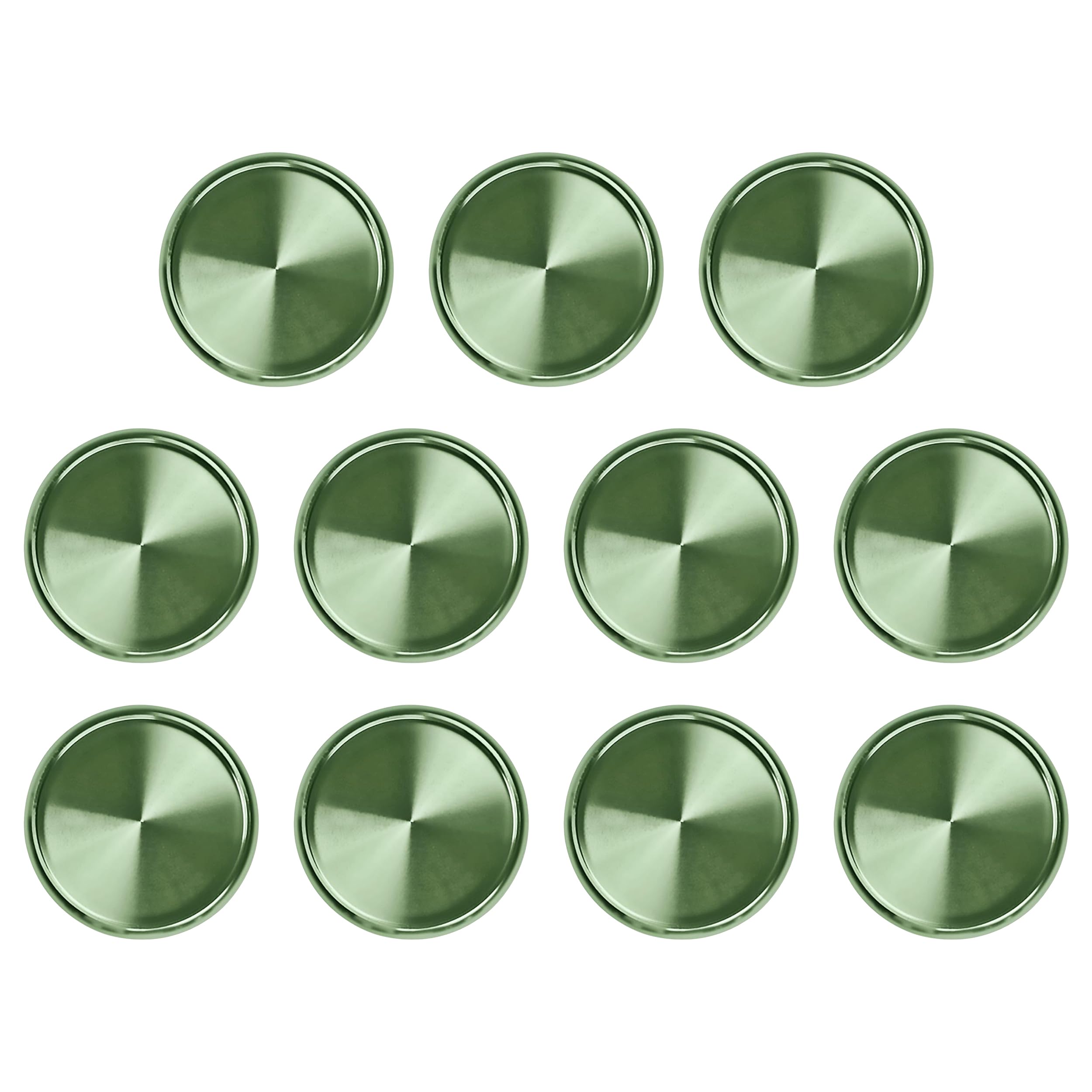 Levenger Aluminum Metal Circa Discs Binder Rings for Discbound Notebooks System - 11 Pack, 1.5 Inch Light Green - Perfect for Organizing Notes, Planners & DIY Projects