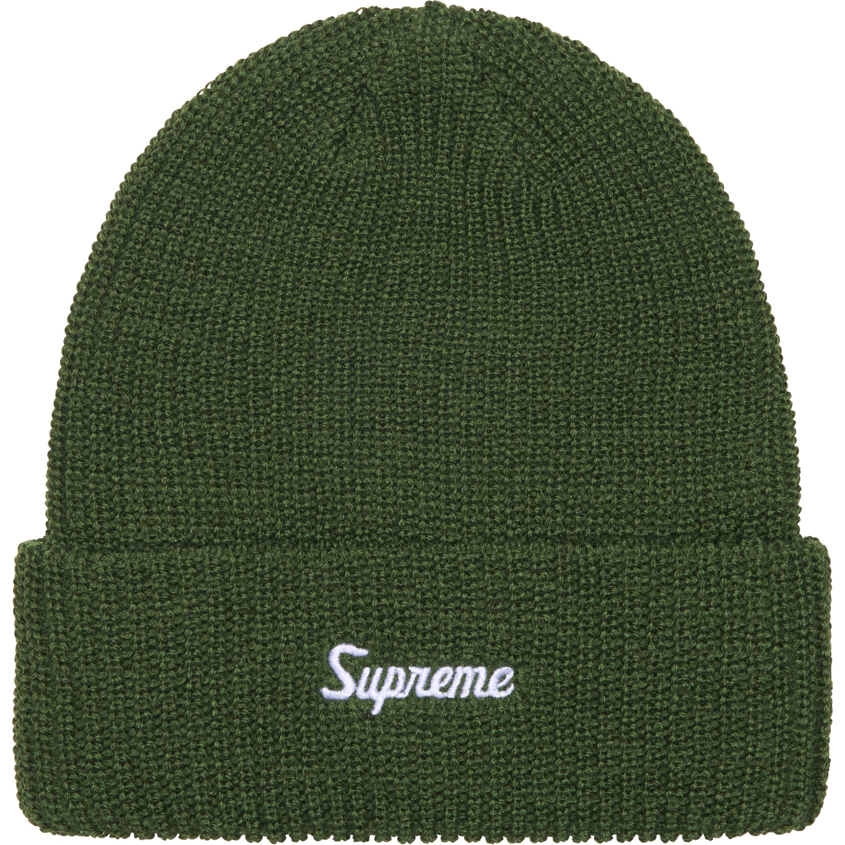 Supreme Loose Gauge Beanie - Soft Stretchy Knit Winter Hat for Men & Women - Olive Green - Perfect for Skiing, Snowboarding & Cold Weather Activities