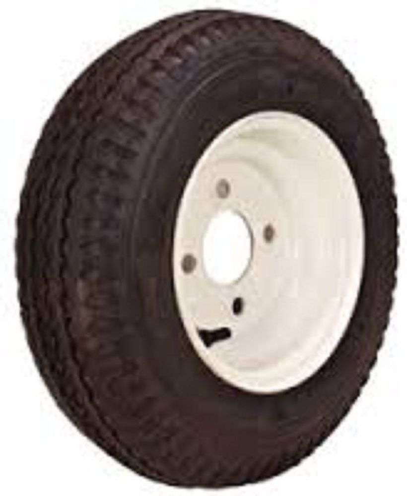 NEW LOADSTAR TIRES 480-8C/4H WH K371 TIRE AND WHEEL TIR 30040 - Heavy Duty Trailer & Agricultural Equipment Replacement