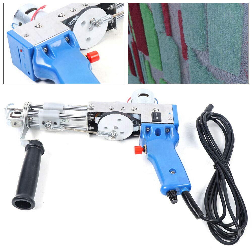 Electric Carpet Tufting Gun for DIY Rugs - Handheld Loop & Cut Pile Carpet Weaving Machine with Flocking Tool - Perfect for Beginners Making Custom Rugs, Home Decor Projects, and Craft Workshops