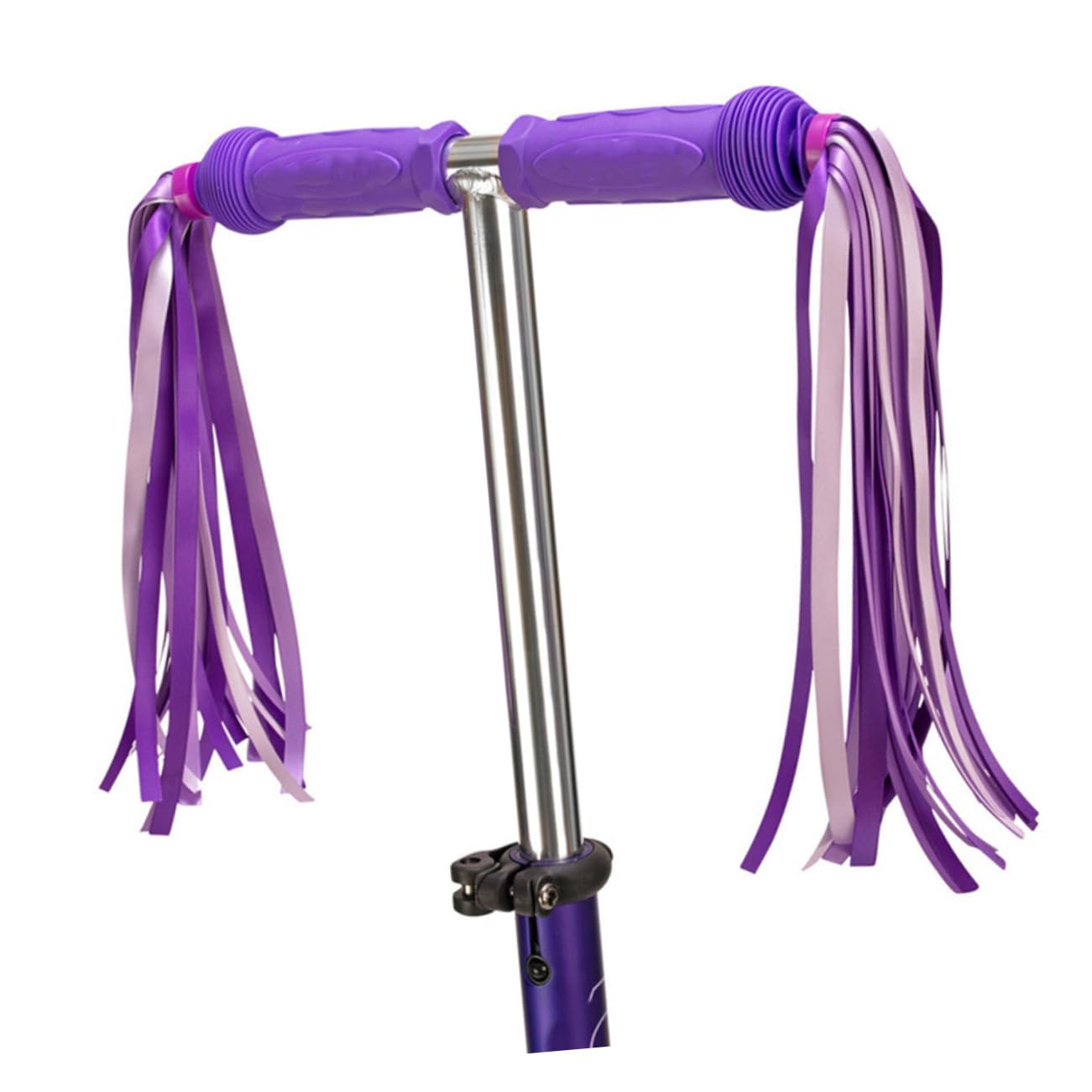 5 Pair Motorcycle Tassel Grips - Decorative Handlebar Streamers for Scooters & Bikes | Bike Accessories for Women, Girls & Custom Rides | Perfect for Biker Parties, Parades & Themed Events