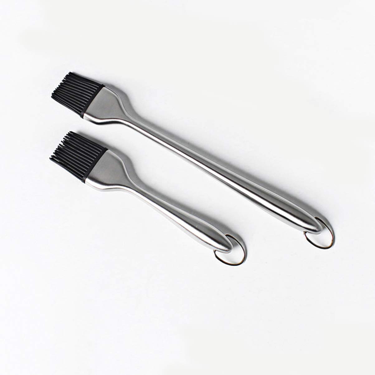 2-Pack Silicone BBQ Basting Brush - Heat-Resistant Sauce & Oil Brush for Grilling, Roasting, and Meat Marinating - Perfect for Backyard BBQs, Camping & Outdoor Cooking