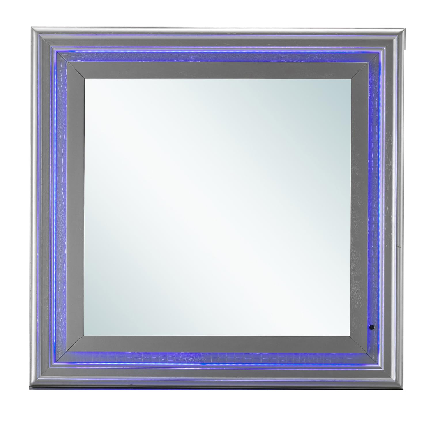 Lorana Modern Square Framed Dresser Mirror PF-G6500-M2 - Elegant Vanity Mirror for Bedroom, Bathroom & Dressing Room Decor