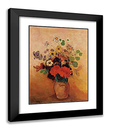 Black Modern Wood Frame with Double Matting
