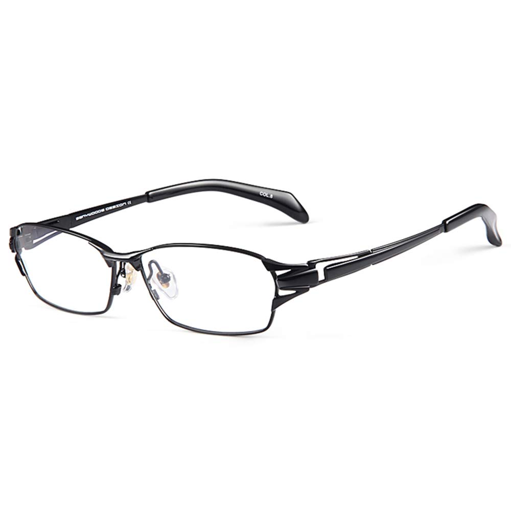 Blue Light Blocking Reading Glasses for Men - Pure Titanium Full Rim Eyewear +3.00 Strength | Computer & Screen Use, Reading, Office Work