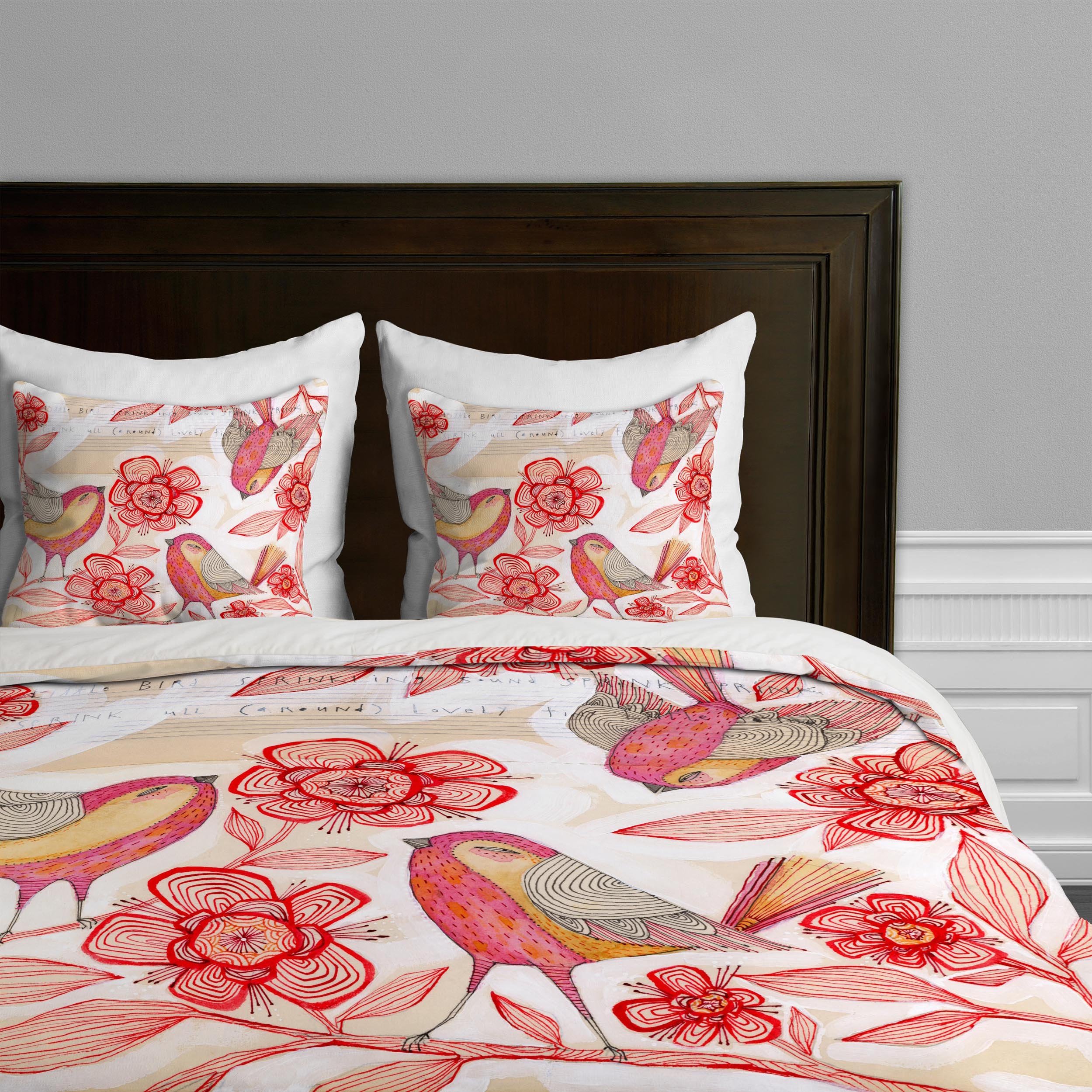 Deny Designs Cori Dantini Sprinkling Sound Duvet Cover Set - Twin/Twin XL Size, Soft & Breathable Bedding - Perfect for Kids' Rooms, Guest Bedrooms & Cozy Home Decor