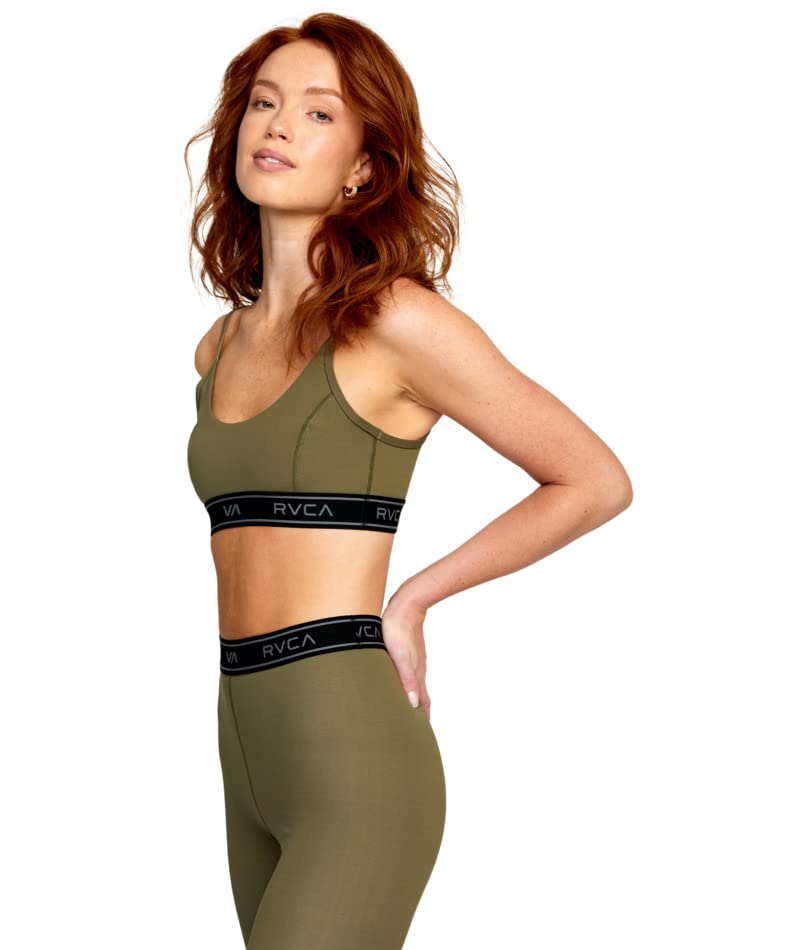 RVCA Women's Racerback Sports Bra - High Support Workout Top for Yoga, Running & Gym | Moisture-Wicking Activewear
