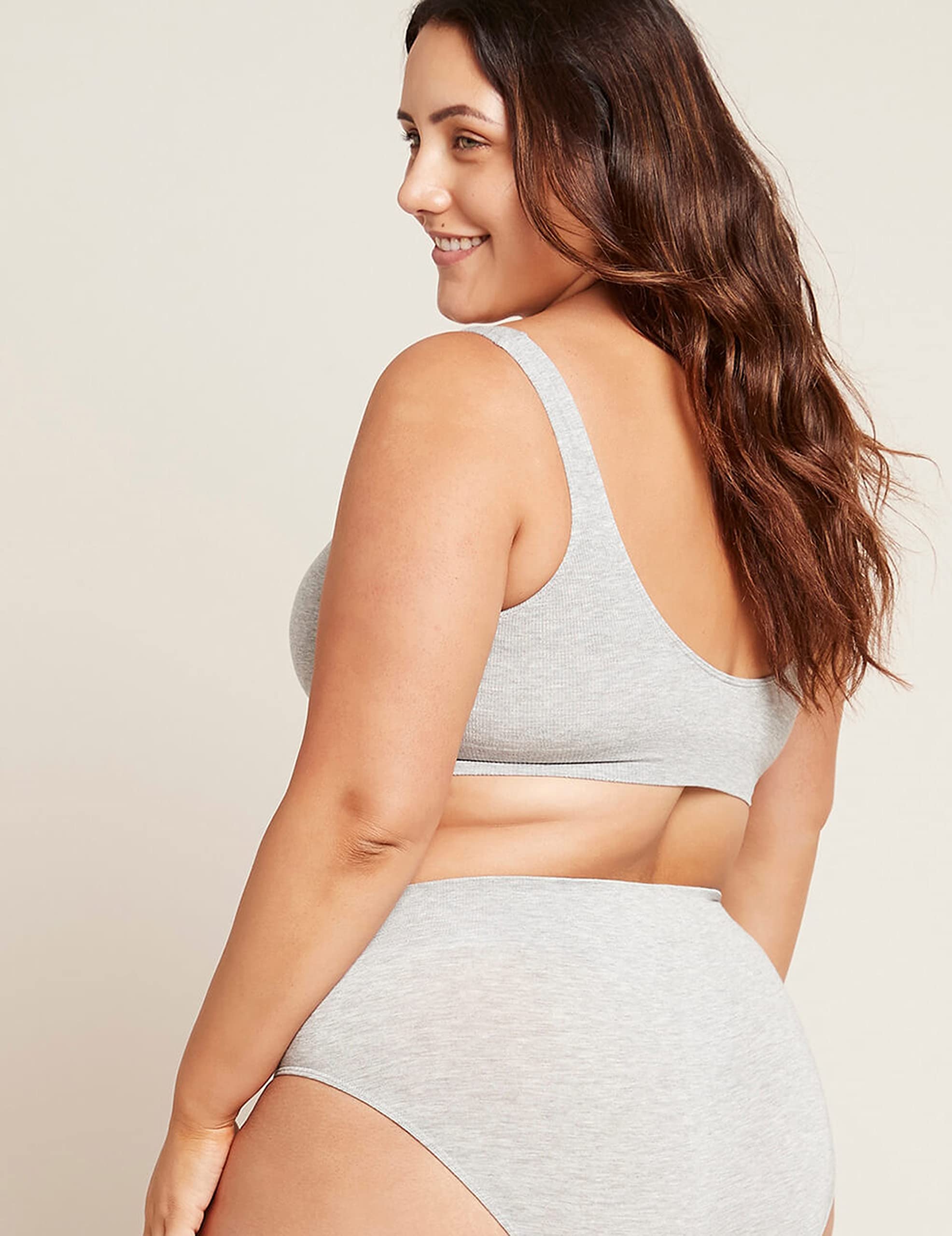 Boody Women's Padded Shaper Bra - Seamless Pullover Bra with Removable Padding & Support - Comfortable Bamboo Viscose Bralette for Everyday Wear - Light Gray Small - Perfect for Yoga, Work & Lounge Wear