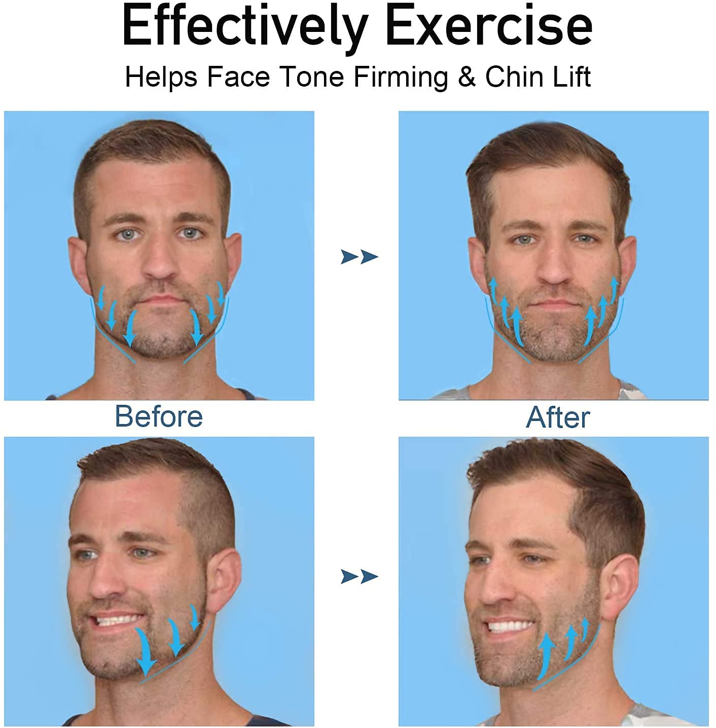 Overa Jaw Exerciser Ball - Double Chin Reducer & Jawline Shaper for Men and Women | Face Lift, Chin Slimming & Neck Muscle Toner | Perfect for Home Gym, Office Workouts & Facial Yoga (1 Pack)