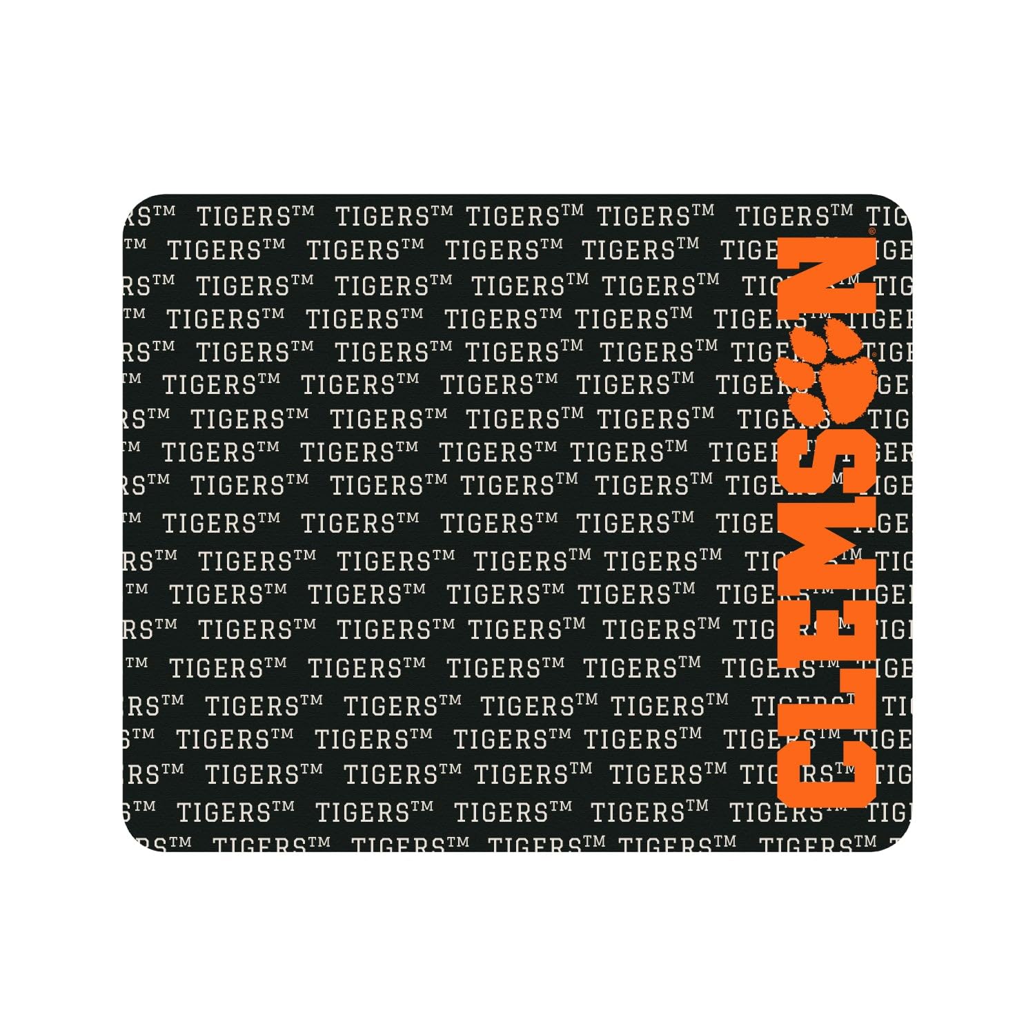 OTM Essentials Clemson University Standard Fabric Mouse Pad - Desk & Gaming Accessories for Work, School & Home Office - Non-Slip Computer Mousepad with Tiger Spirit Design