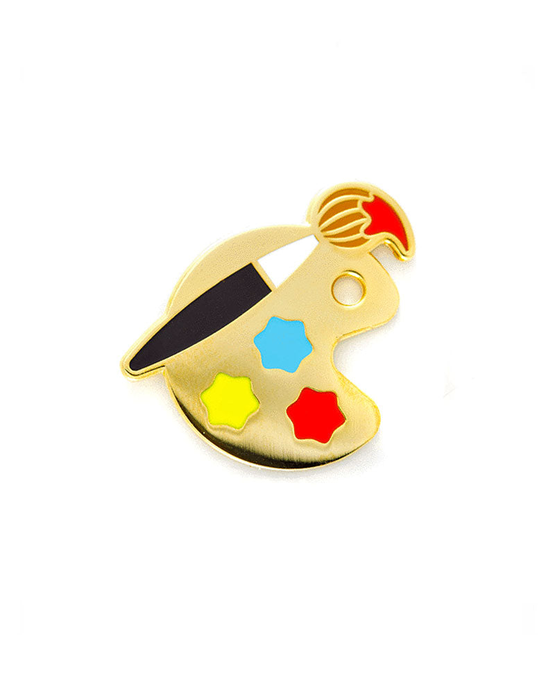 Artist Paint Palette Pin - Cute Enamel Brooch for Art Lovers - Perfect Gift for Painters & Art Teachers - Wear for Art Classes, Exhibitions & Creative Events