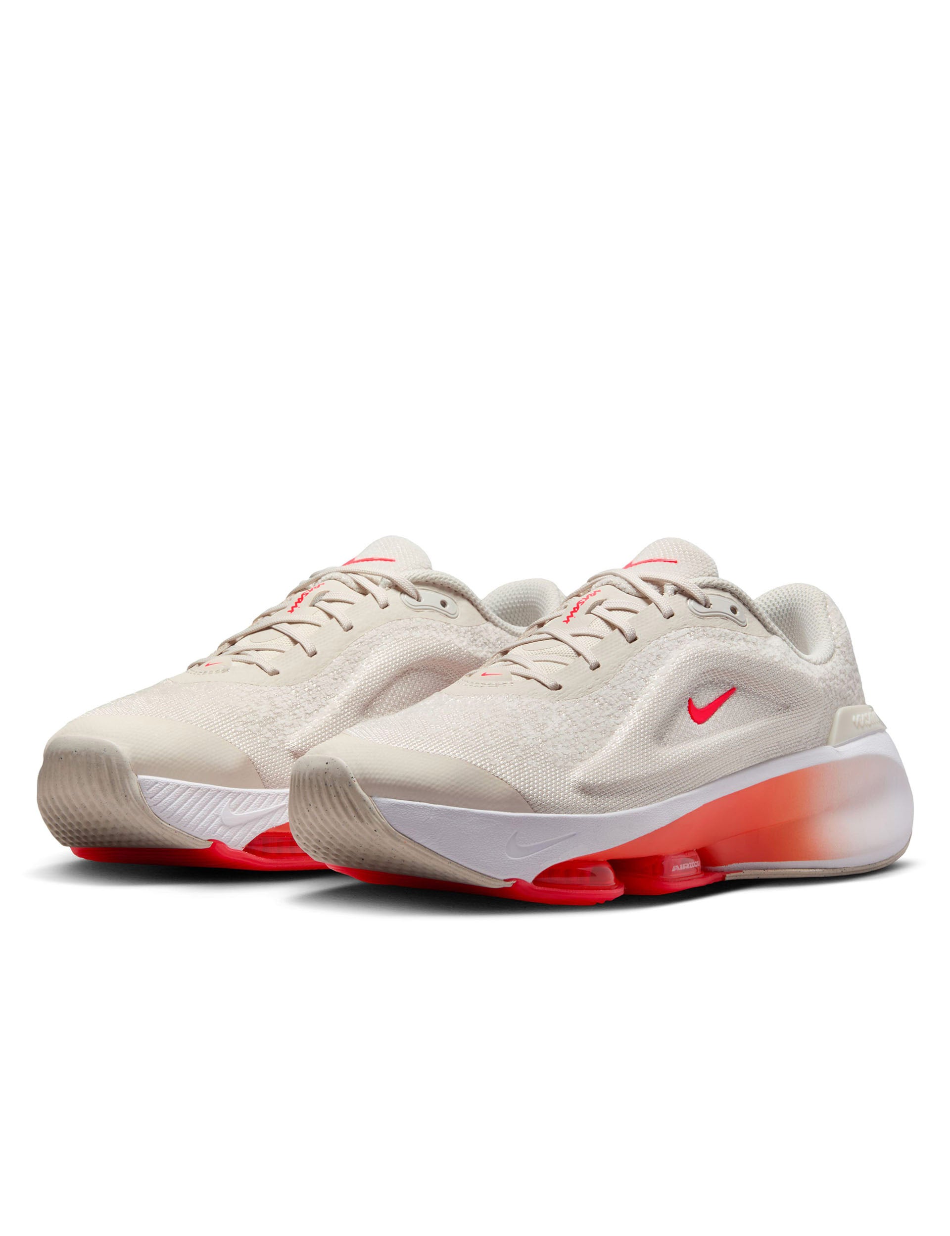 Versair Shoes for Men & Women - Light Orewood Brown, Bright Crimson & White - Comfortable & Stylish Sneakers for Running, Walking & Casual Wear