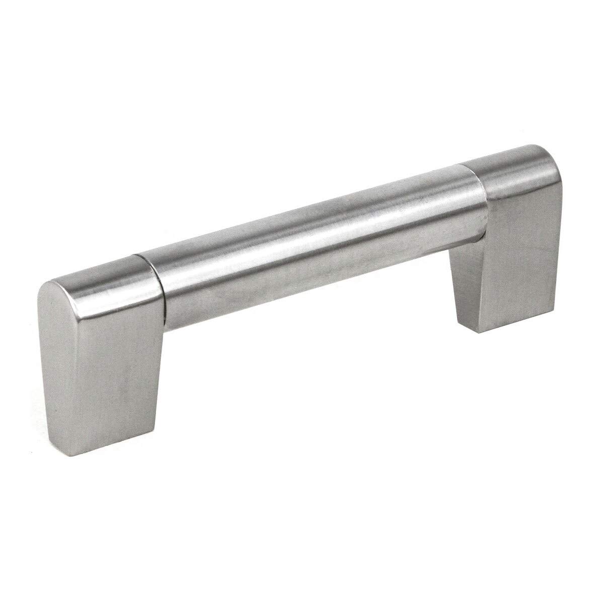 Stainless Steel Cabinet Bar Pull Handle - 4.5 Inch Modern Sub Zero Finish - Pack of 10 - Perfect for Kitchen Cabinets, Bathroom Vanities & Furniture Drawers