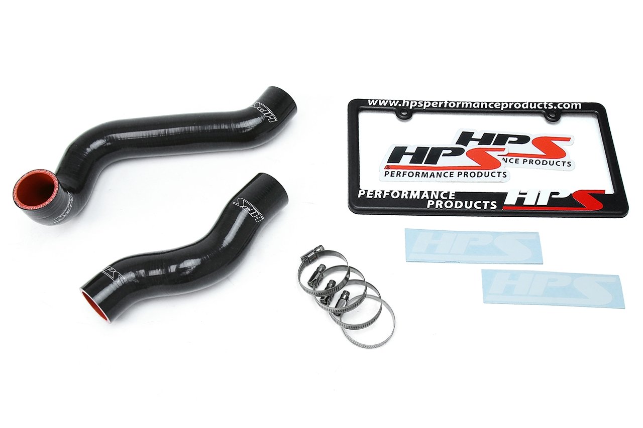 HPS 57-1698-BLK-1 Black Silicone Radiator Hose Kit - High Performance Coolant Hose Replacement (1 Pack) - Perfect for Car Engine Cooling System Upgrades & Maintenance