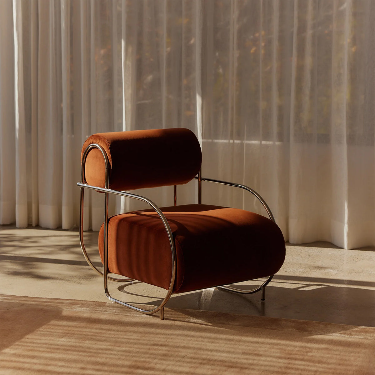 Chromeo Armchair (Avalon) - Modern Accent Chair for Living Room, Bedroom & Office - Comfortable Lounge Chair with Stylish Design