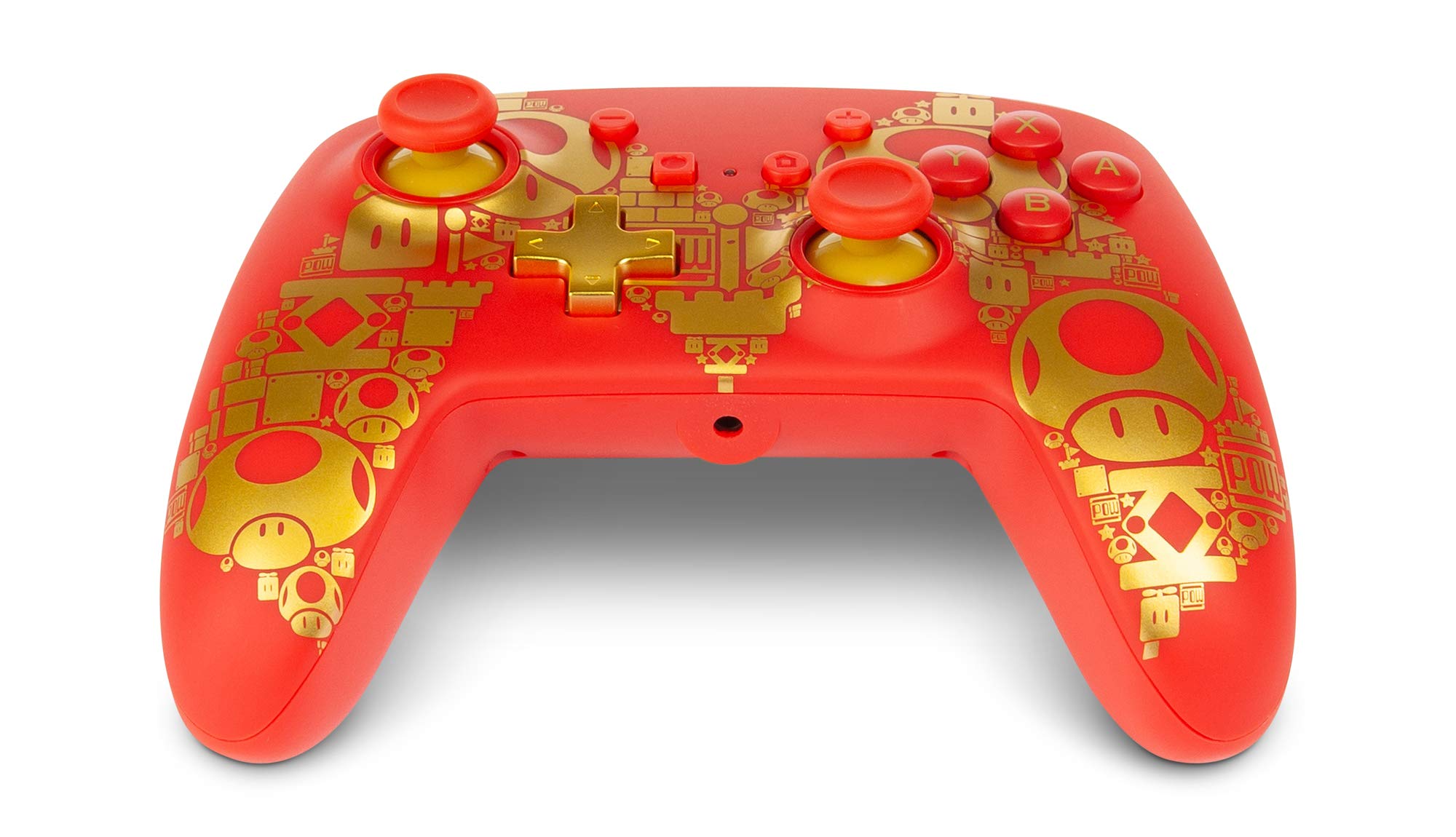 PowerA Enhanced Wired Controller for Nintendo Switch, Switch OLED & Switch Lite - Officially Licensed Mario: Golden Edition - Gaming Accessory for Kids & Adults - Perfect for Multiplayer & Single Player Gaming Sessions