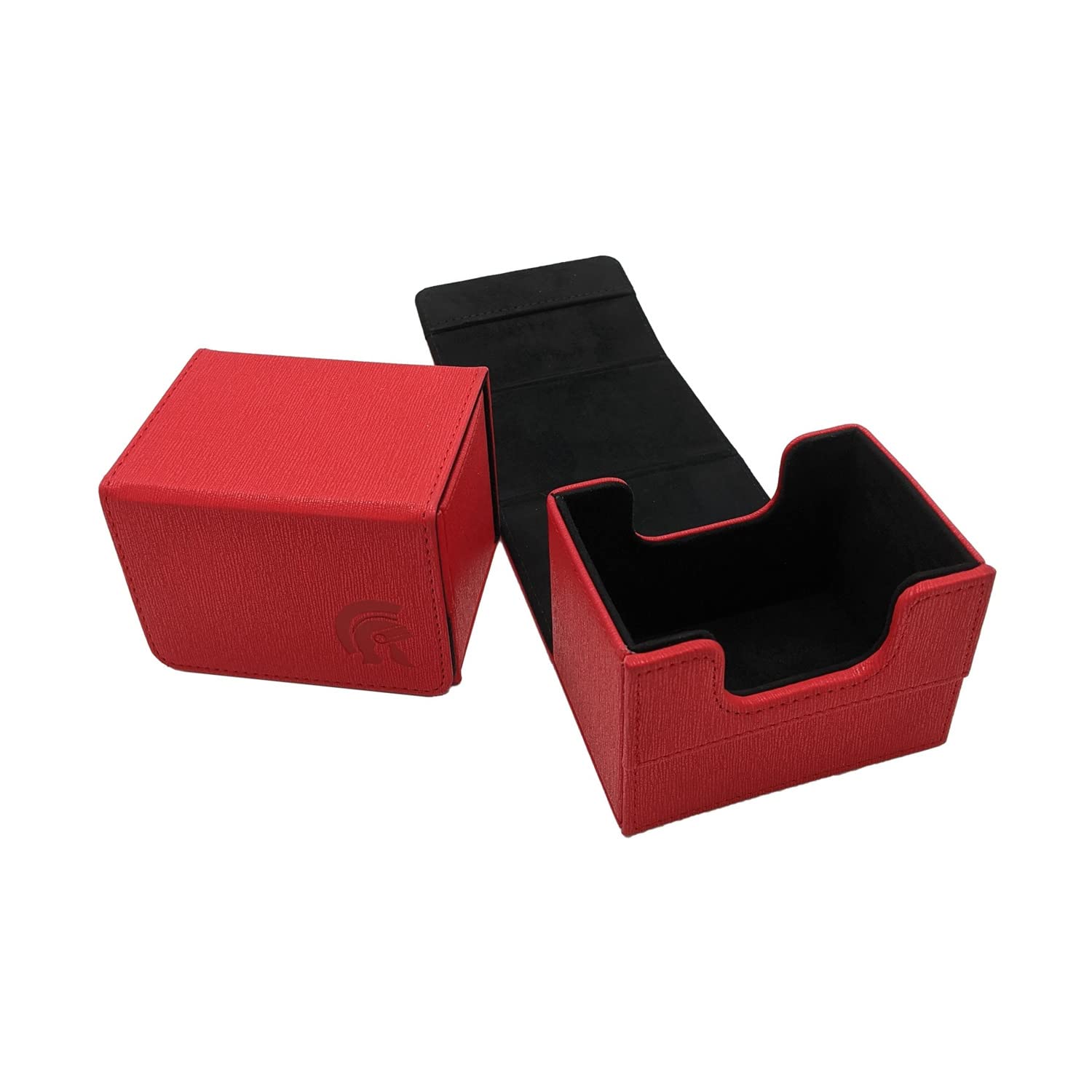 Sentinel 80 Deck Box - Red | Waterproof Storage for Magic: The Gathering & Trading Cards | Perfect for Outdoor Play & Card Collection Organization
