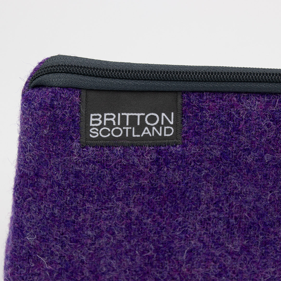 Britton Scotland Handmade Harris Tweed Large Pencil Case - Premium School & Office Stationery Organizer for Students & Professionals