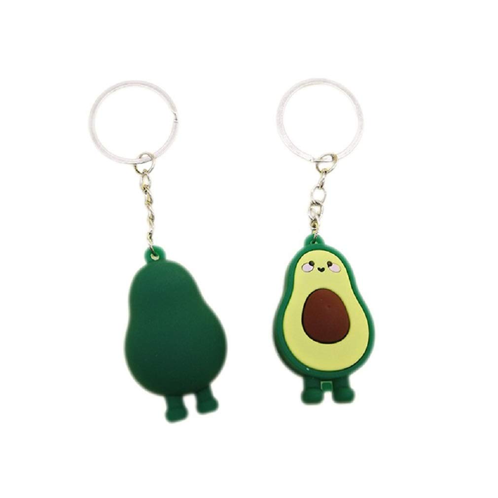 The Crafty Owl Silicone Avocado Keychains - Durable, Eco-Friendly, Perfect for Backpacks, Luggage, and Gift Giving