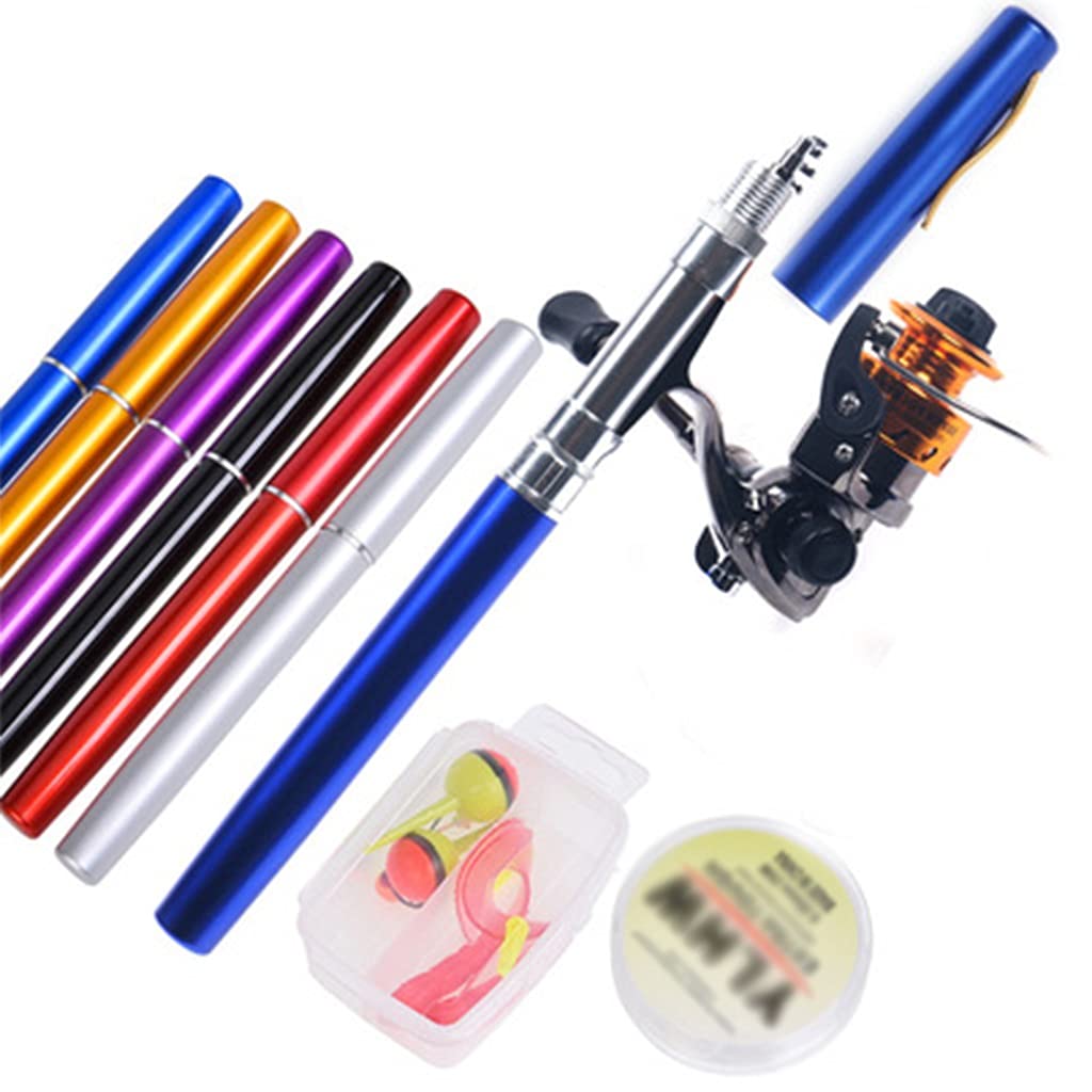 Ultra Short 1.6m Mini Pocket Pen Fishing Rod Set - Portable Telescopic Travel Fishing Gear for Sea & Freshwater (Color: 4#) - Perfect for Backpacking, Camping & Beach Fishing Adventures
