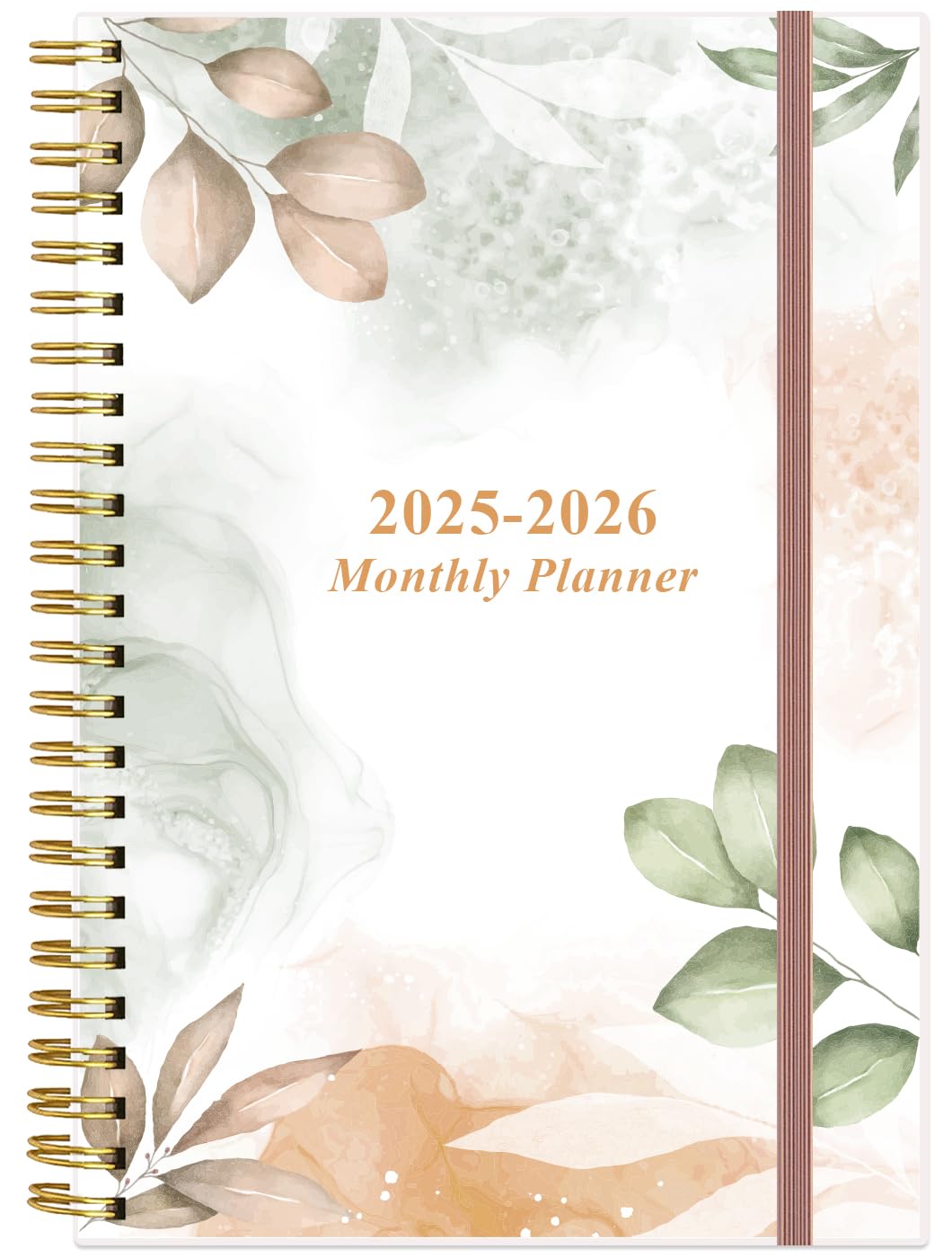 2025-2026 Monthly Planner - January 2025 to June 2026, 18-Month Calendar with Tabs, Twin-Wire Binding & Inner Pocket, 6.4