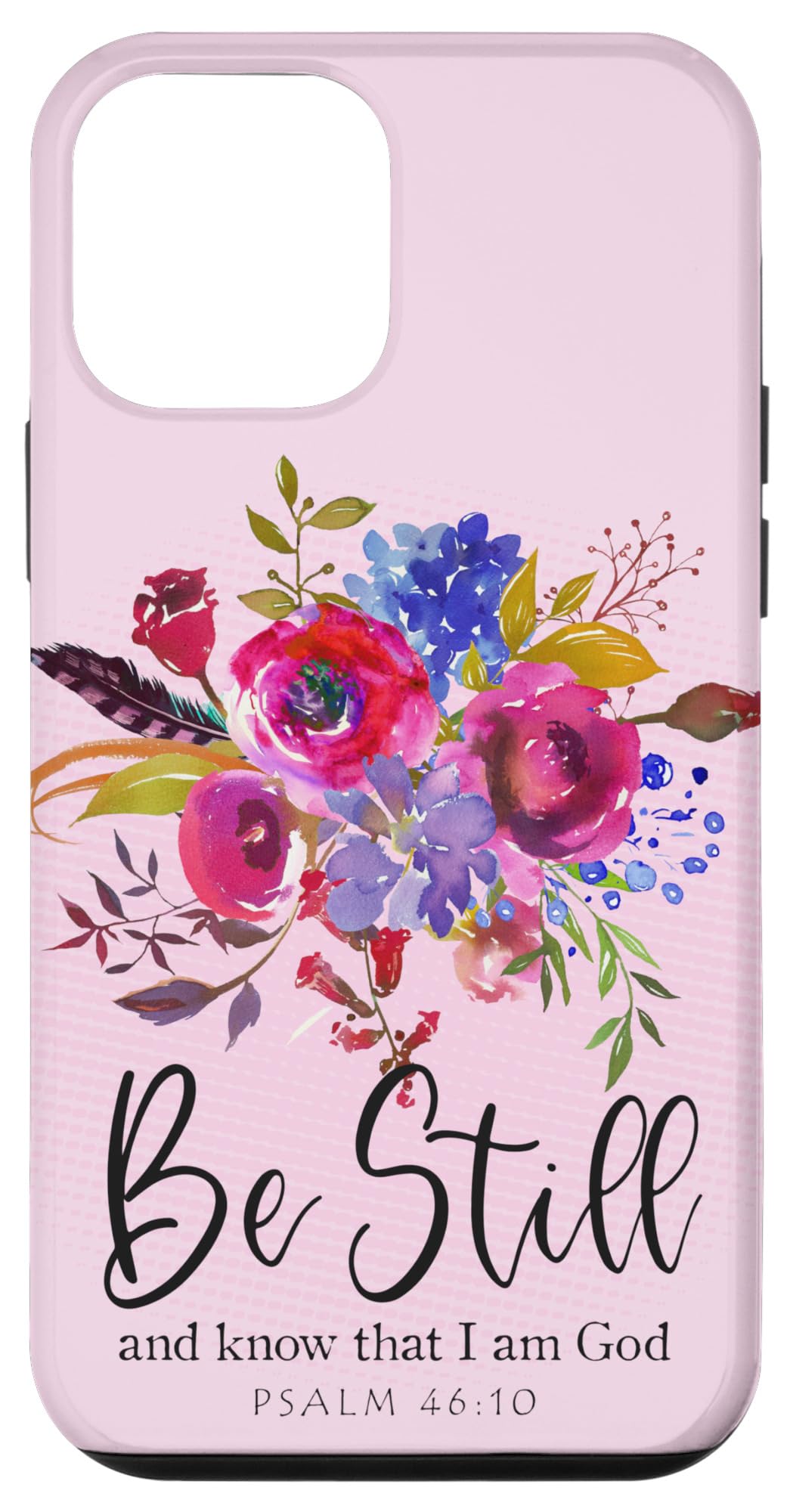 iPhone 12 Mini Christian Bible Verse Case - Scripture Psalm Proverb Quote Phone Cover for Daily Inspiration & Faith Protection - Perfect for Church, Bible Study & Christian Gifts