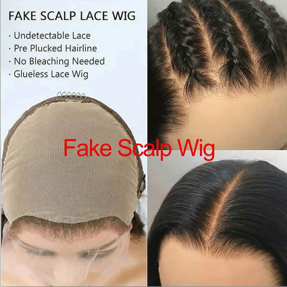 360 Lace Frontal Wigs with Baby Hair | 180% Density Brazilian Virgin Human Hair | Silky Straight Glueless Wig for Black Women | Pre Plucked 9A Fake Scalp Lace | 12 Inch Length | Perfect for Daily Wear, Parties & Special Occasions