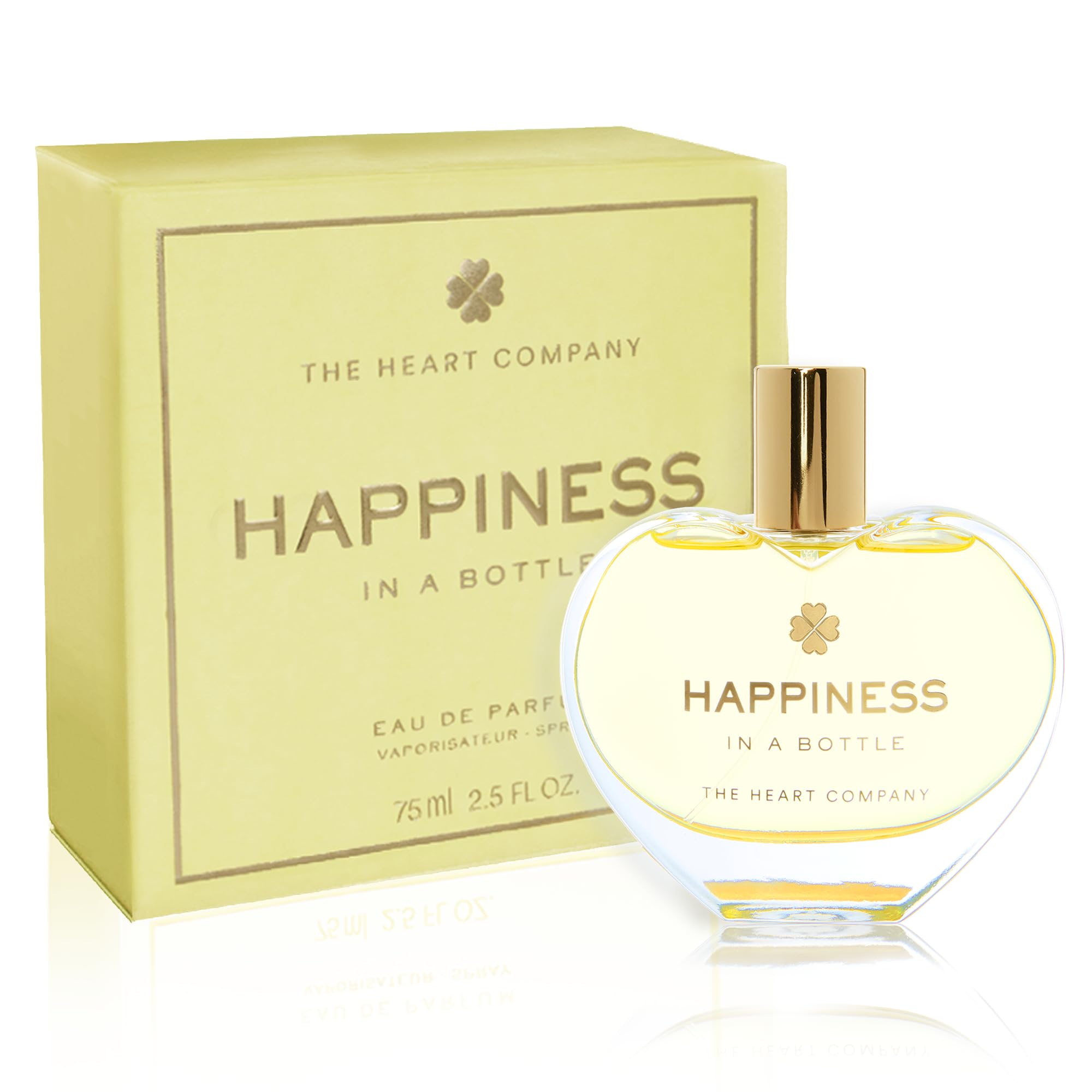 Happiness in a Bottle - Citrus Perfume for Women | Vegan Eau de Parfum with Bergamot & Essential Oils | 75ml (2.5 fl oz) Fresh Floral Scent | Perfect for Daily Wear, Office & Date Nights