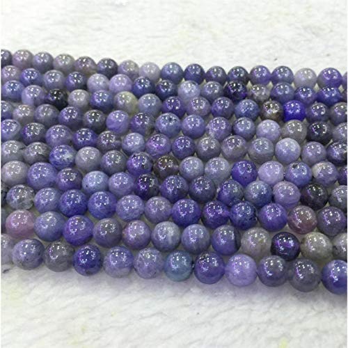 Natural Blue Tanzanite Round Loose Gemstone Beads 4mm (15 Inch Strand) for Jewelry Making - DIY Bracelets, Necklaces & Earrings - GemAbyss Beads Code MVG-29743