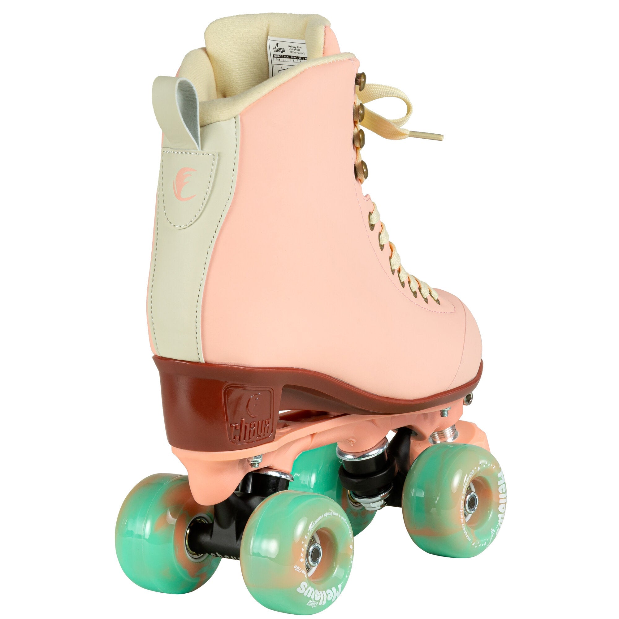 Chaya Melrose Elite Dusty Rose Roller Skates for Women - Premium Quad Outdoor Skates with ABEC-7 Bearings - Perfect for Park, Rink & Street Skating